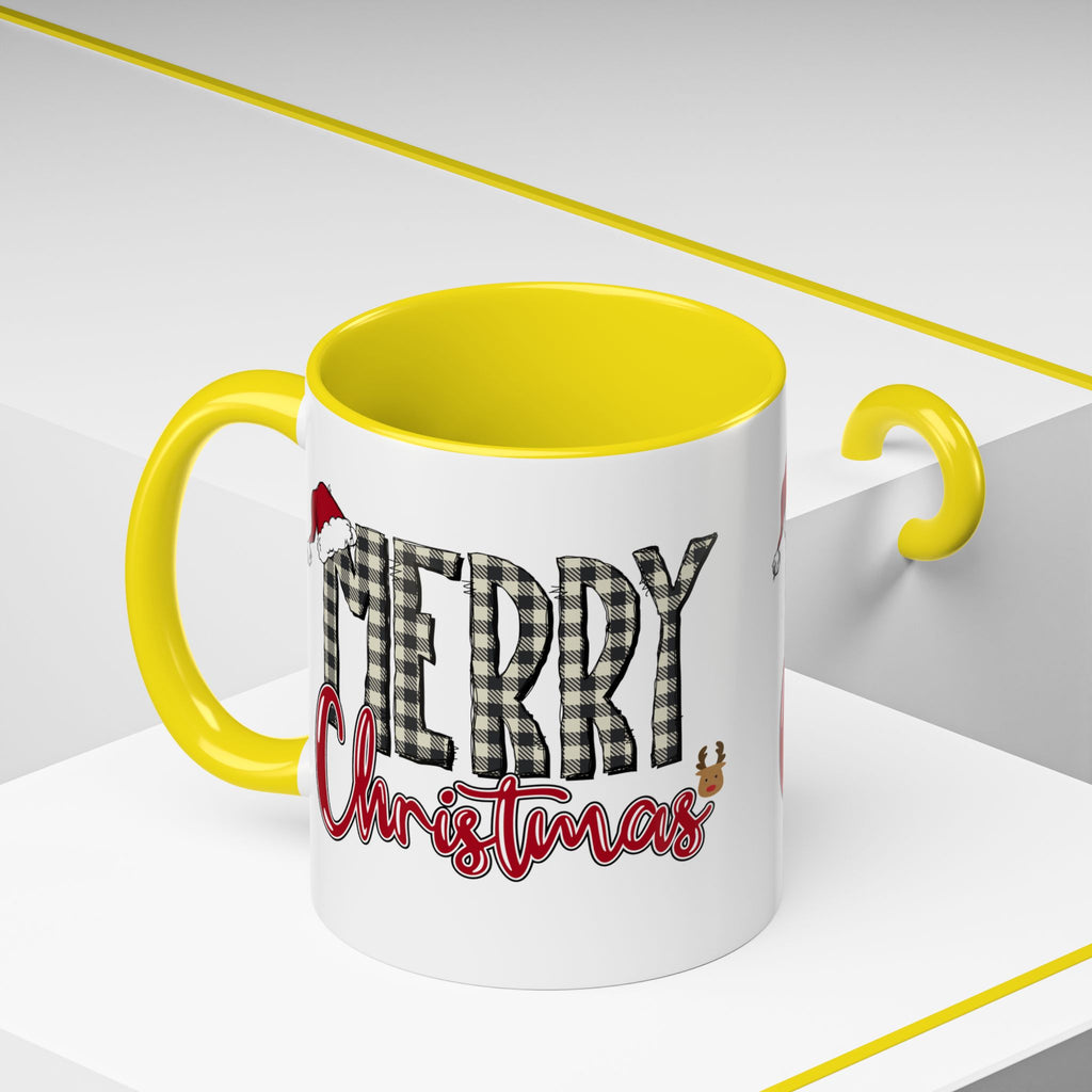 Merry Christmas Plaid Accent Coffee Mug (11/15oz)