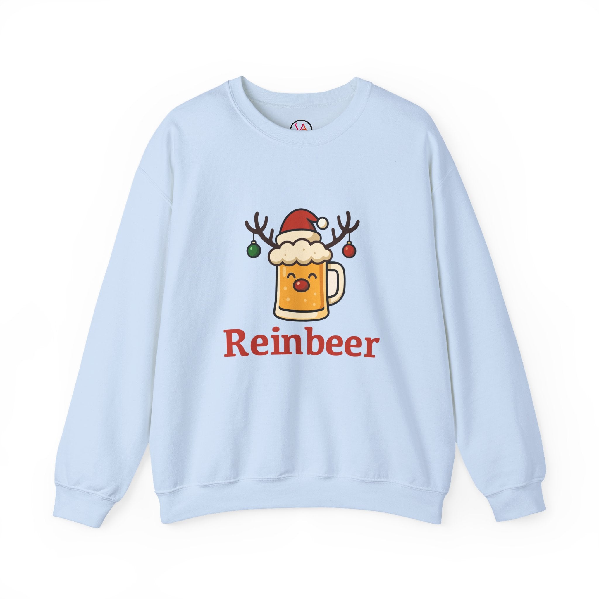 Christmas Reindeer Beer Sweatshirt — Festive Holiday Crewneck