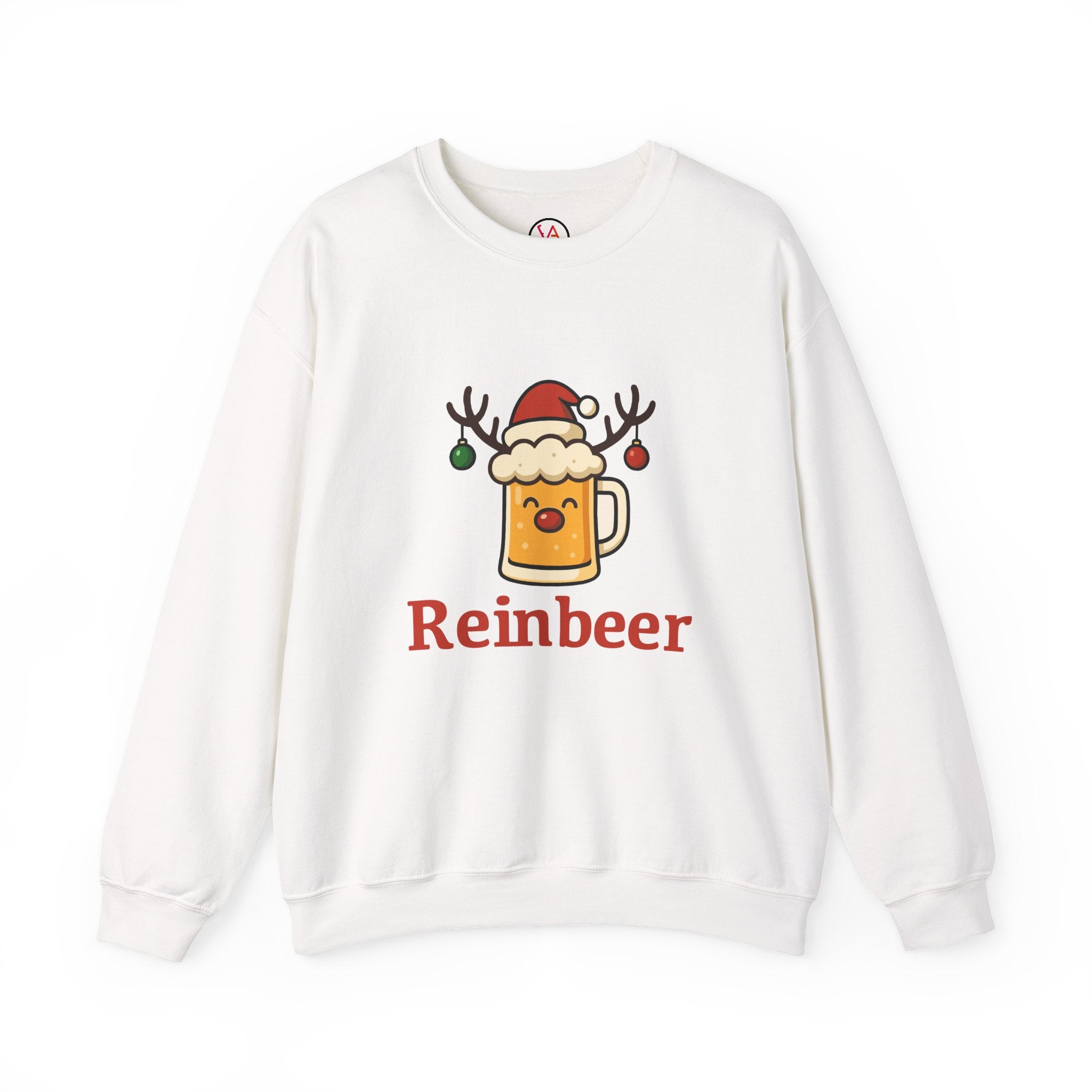 Christmas Reindeer Beer Sweatshirt — Festive Holiday Crewneck