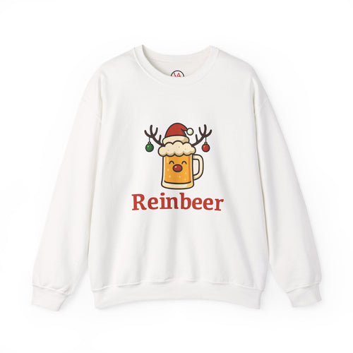 Christmas Reindeer Beer Sweatshirt — Festive Holiday Crewneck