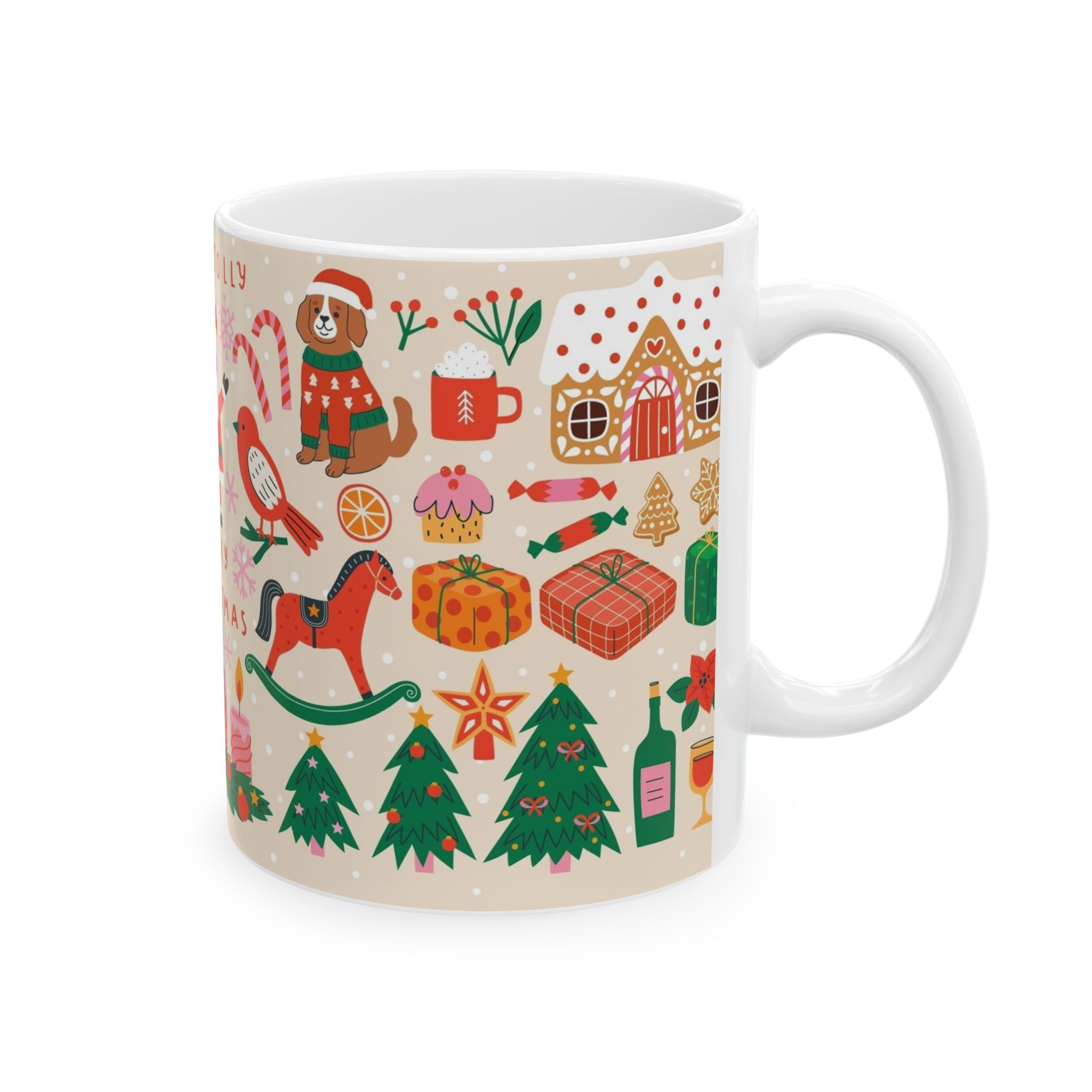 Christmas Pattern Ceramic Mug 11oz