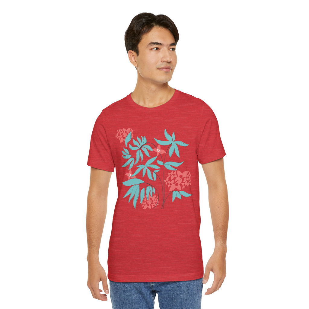 Floral Graphic Unisex Cotton T-Shirt