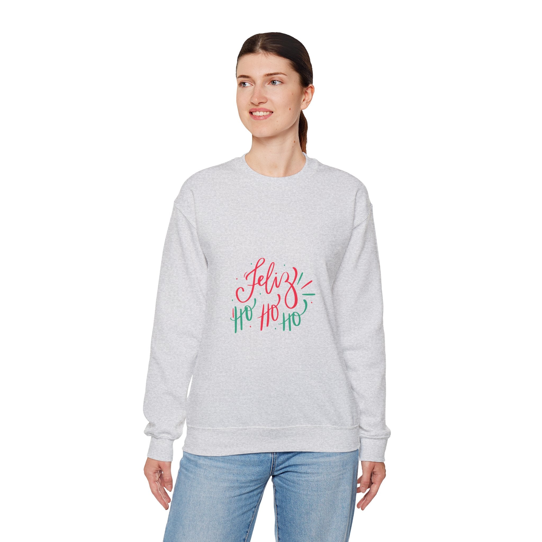 Christmas Ho Ho Ho Crewneck Sweatshirt — Festive Holiday Sweatshirt