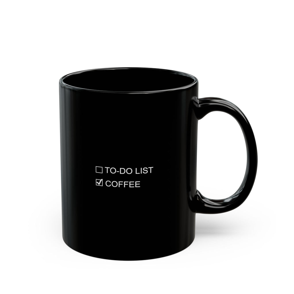 Coffee Lover's Checklist Mug Black