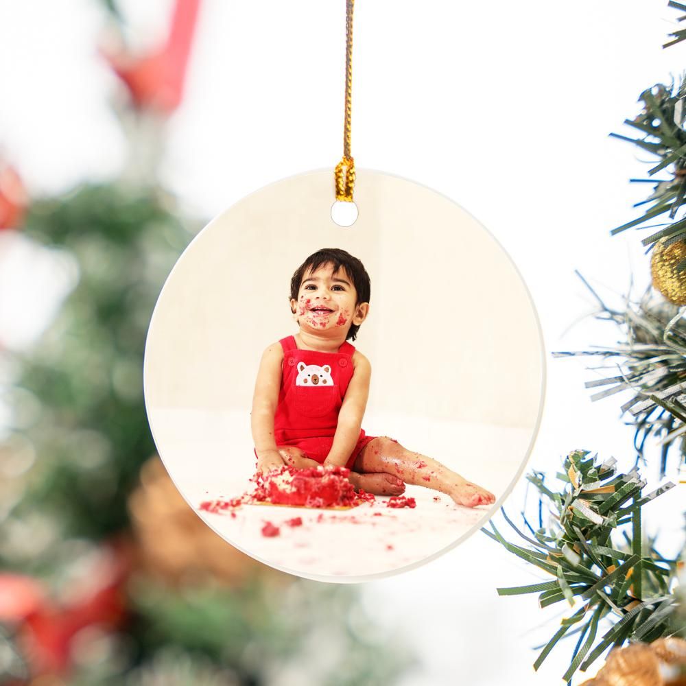 Double the Cheer: Double-Sided Baby Keepsake (Custom Picture, Various Pack Sizes)