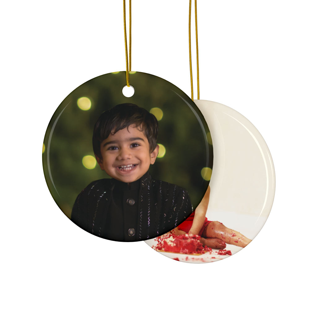 Double the Cheer: Double-Sided Baby Keepsake (Custom Picture, Various Pack Sizes)