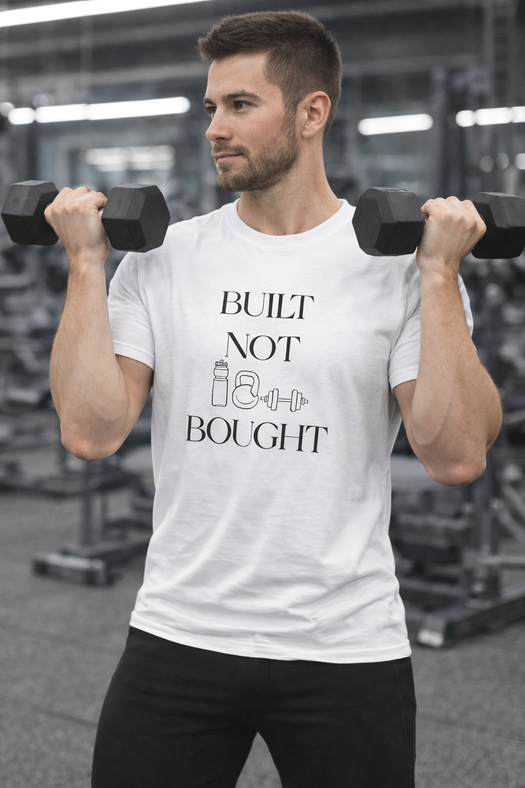 Built Not Bought Unisex – Workout Tee