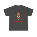 WineDeer Christmas Tee — Funny Holiday Reindeer Wine Shirt