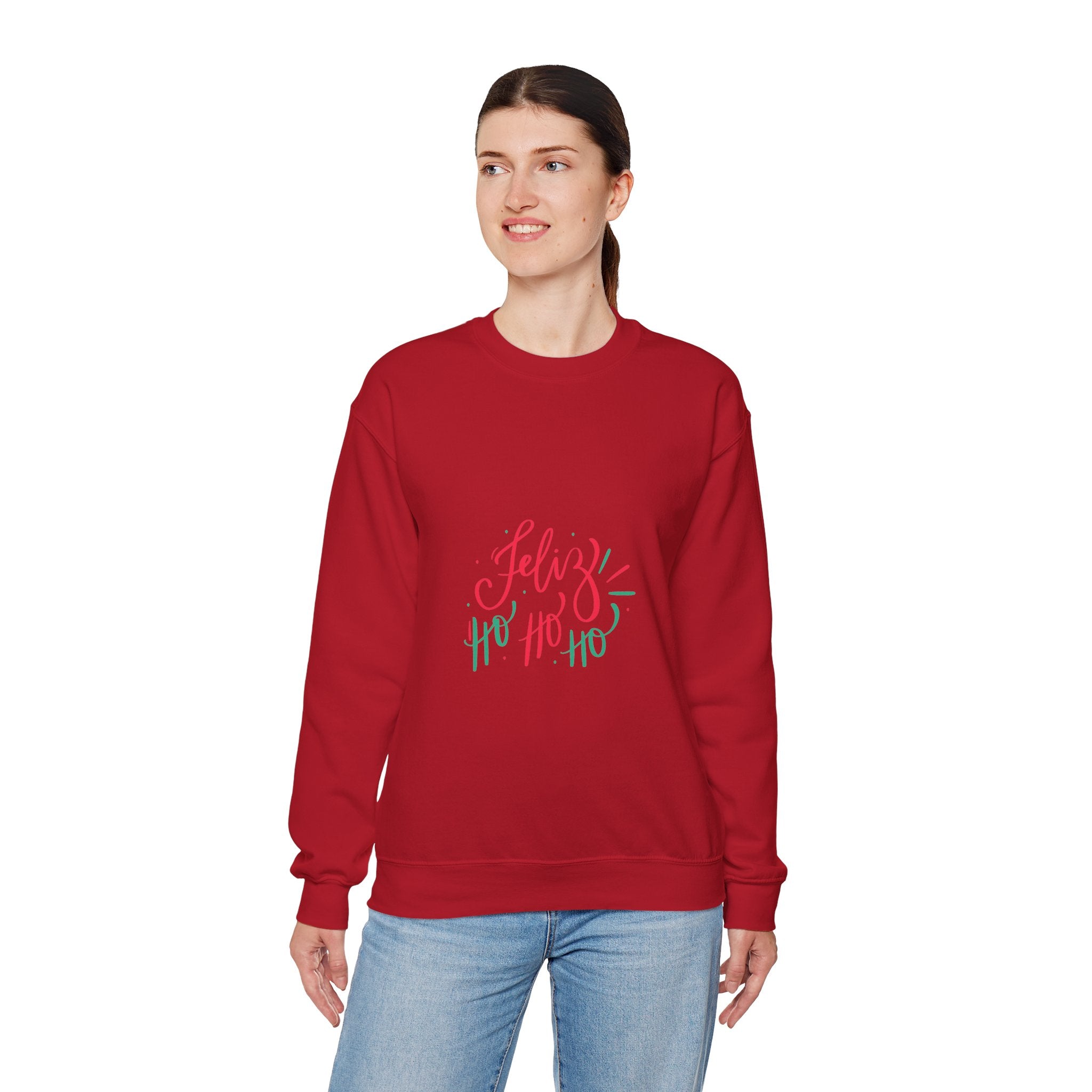 Christmas Ho Ho Ho Crewneck Sweatshirt — Festive Holiday Sweatshirt