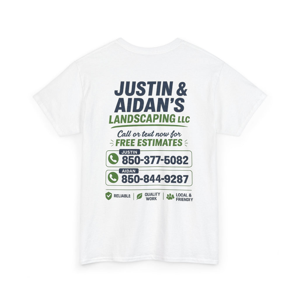 Justin & Aidan's T-Shirts - Front & Back Print