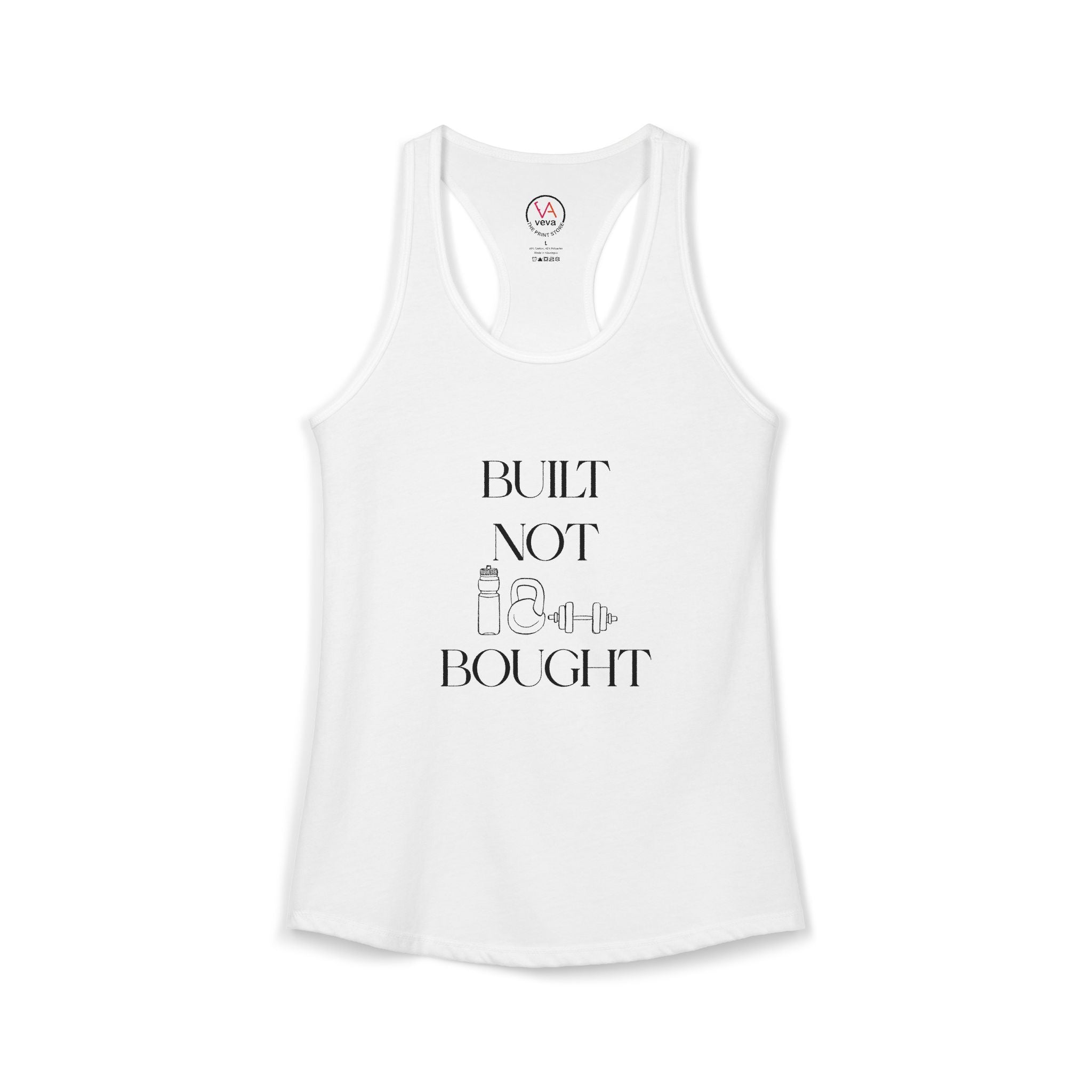Built Not Bought – Women’s Racerback Tank Top
