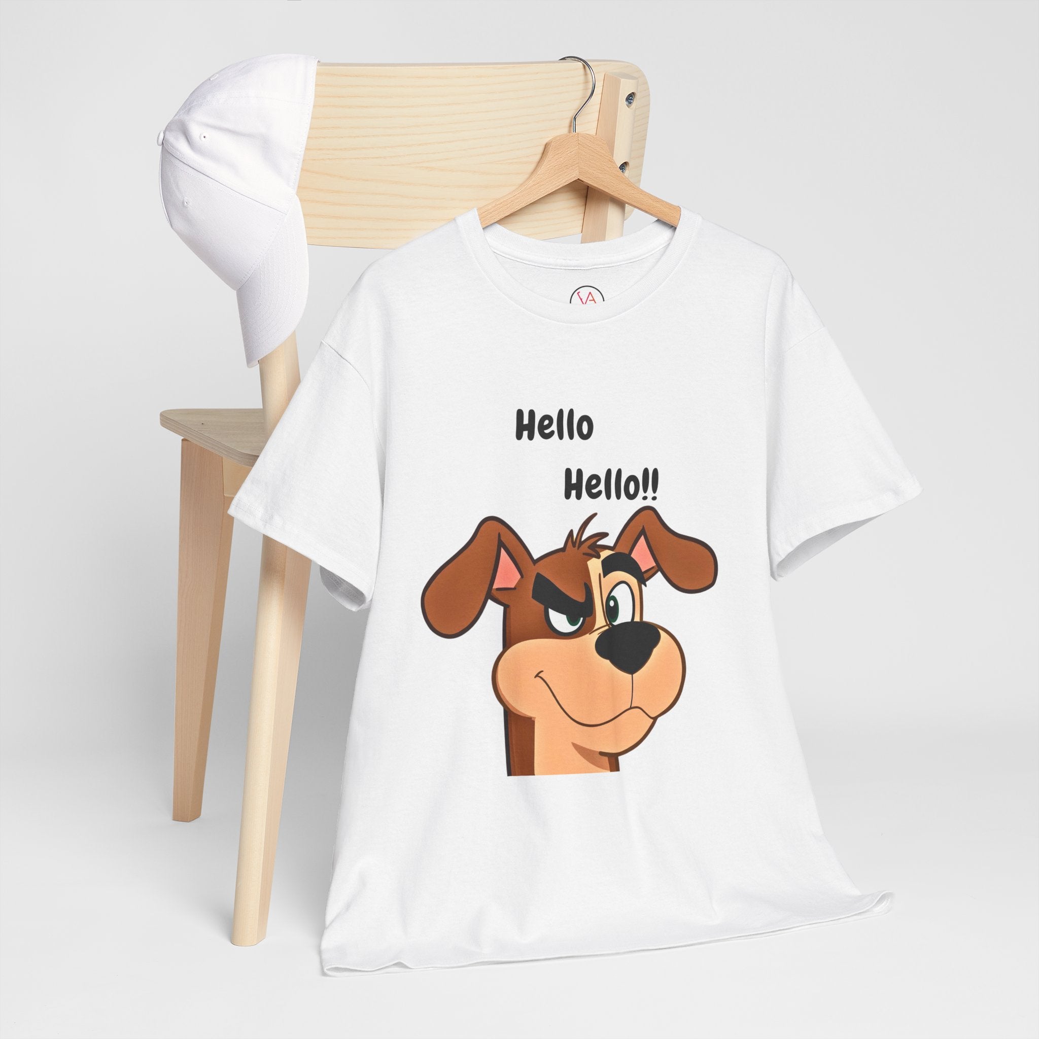 Hello Hello! Smirking Dog Unisex T-Shirt