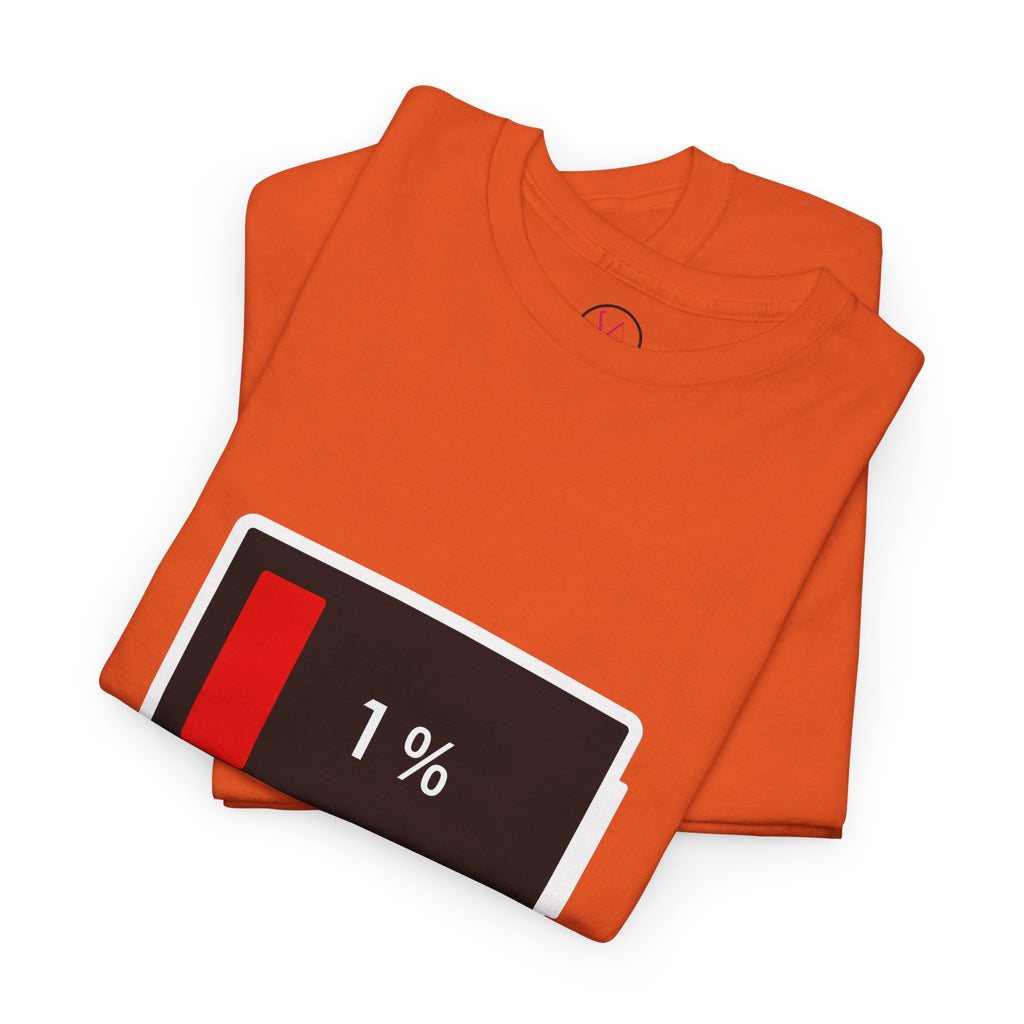 Low Battery Icon Unisex Cotton T-Shirt