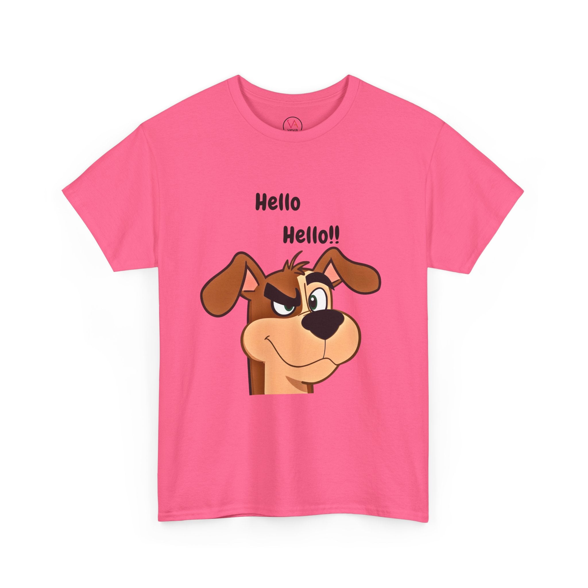 Hello Hello! Smirking Dog Unisex T-Shirt