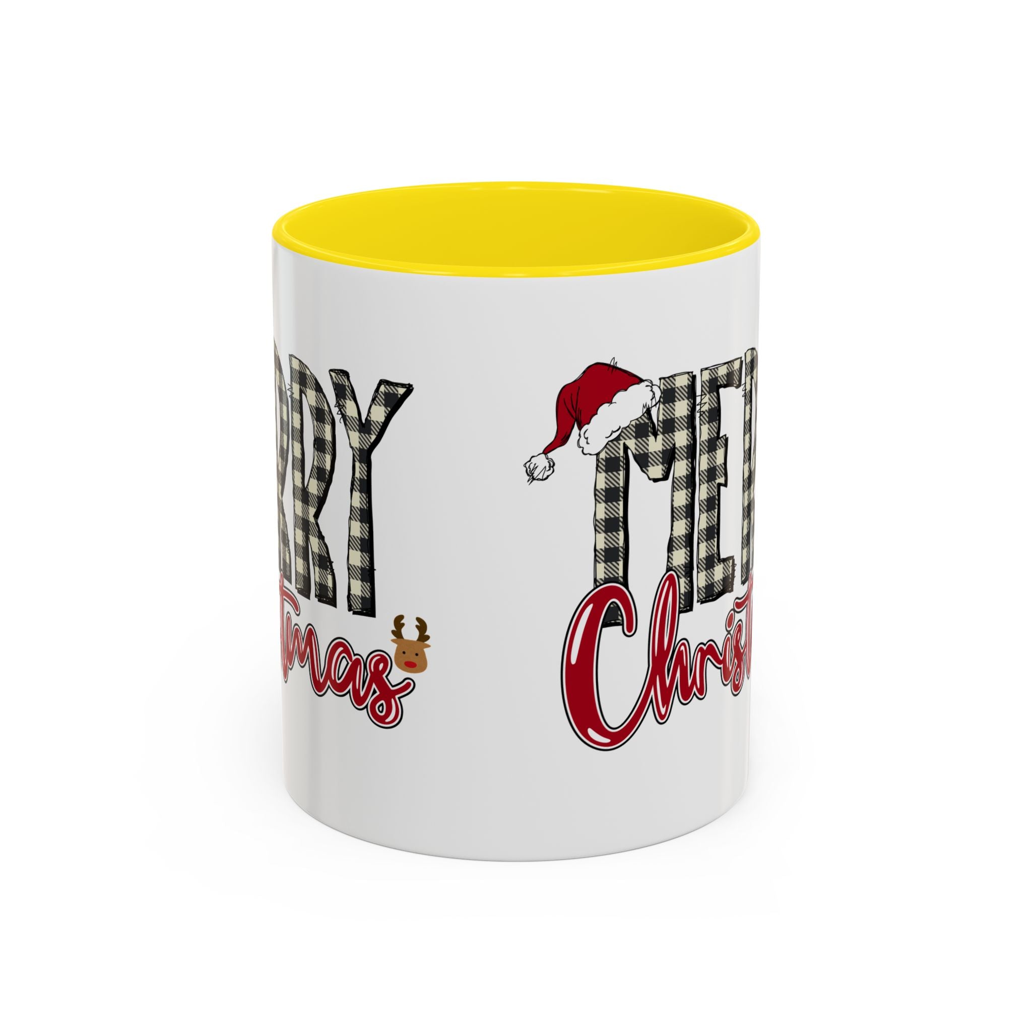 Merry Christmas Plaid Accent Coffee Mug (11/15oz)