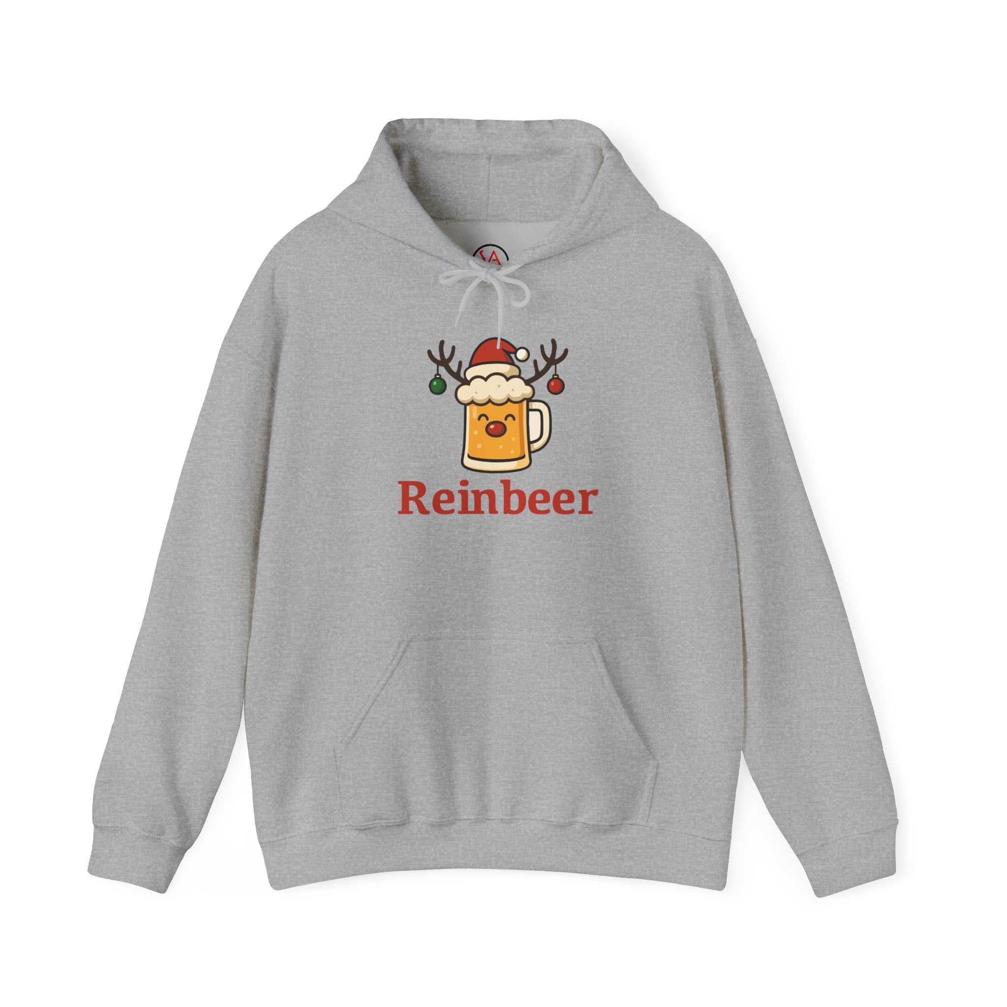 Cozy Christmas 'Reinbeer Mug' Hoodie — Holiday Reindeer Beer Sweatshirt