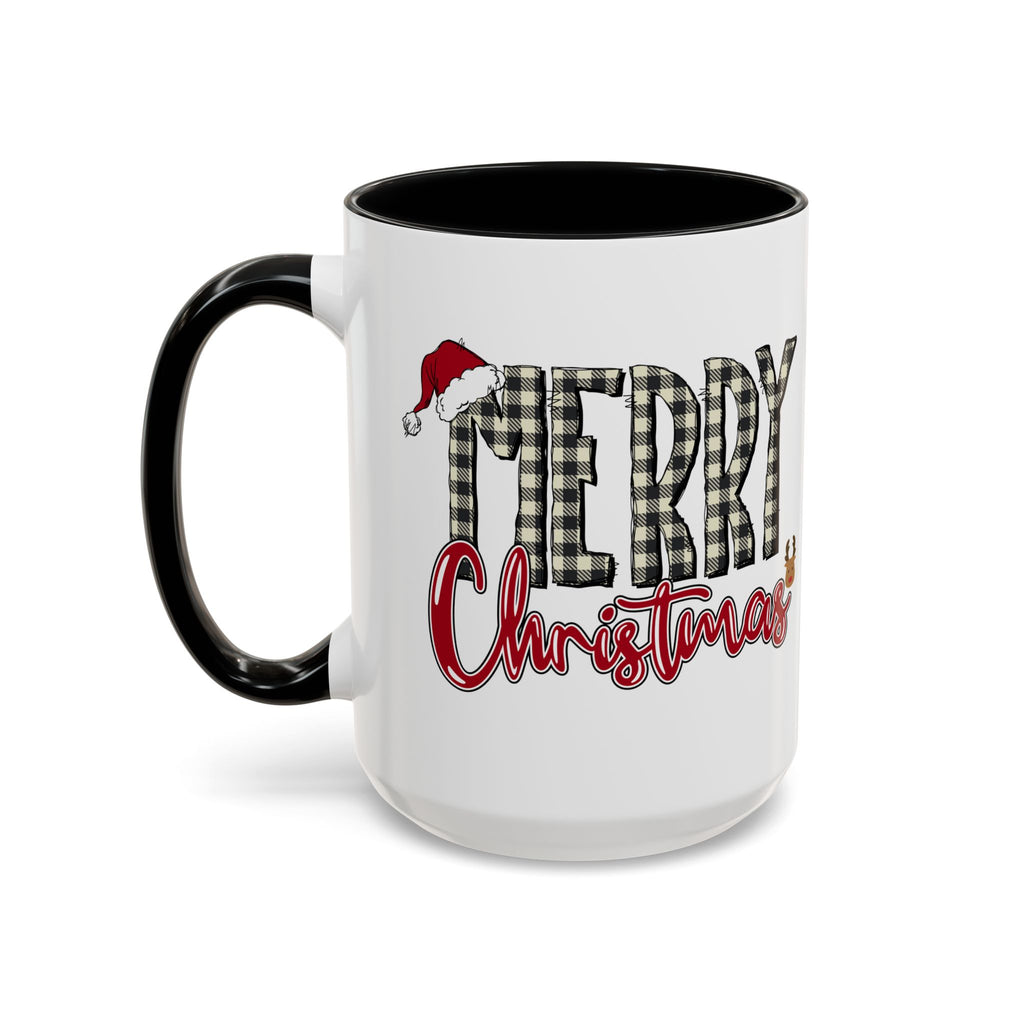 Merry Christmas Plaid Accent Coffee Mug (11/15oz)