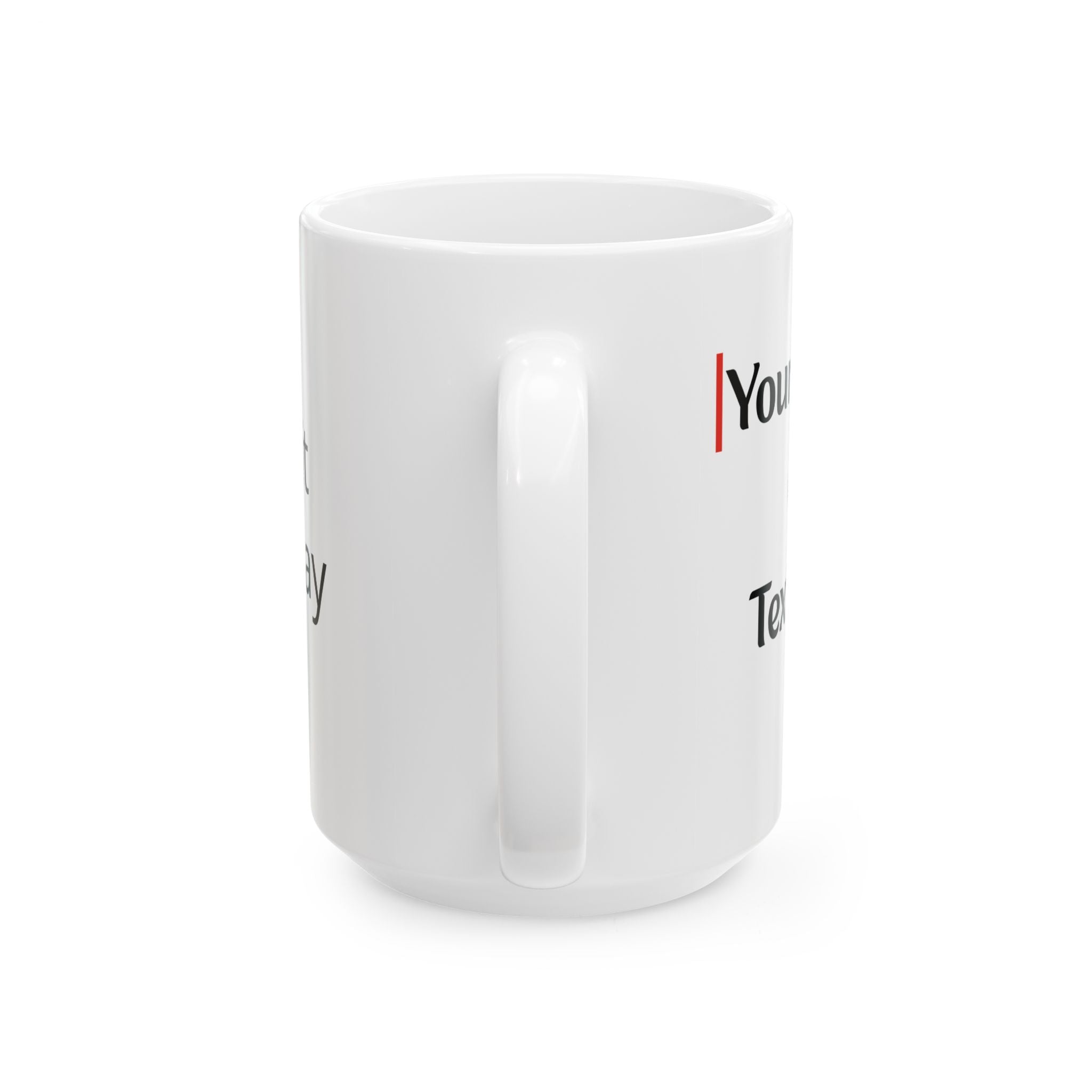 Personalized Ceramic Mug (11oz, 15oz) — Custom Text & Photo Coffee Cup