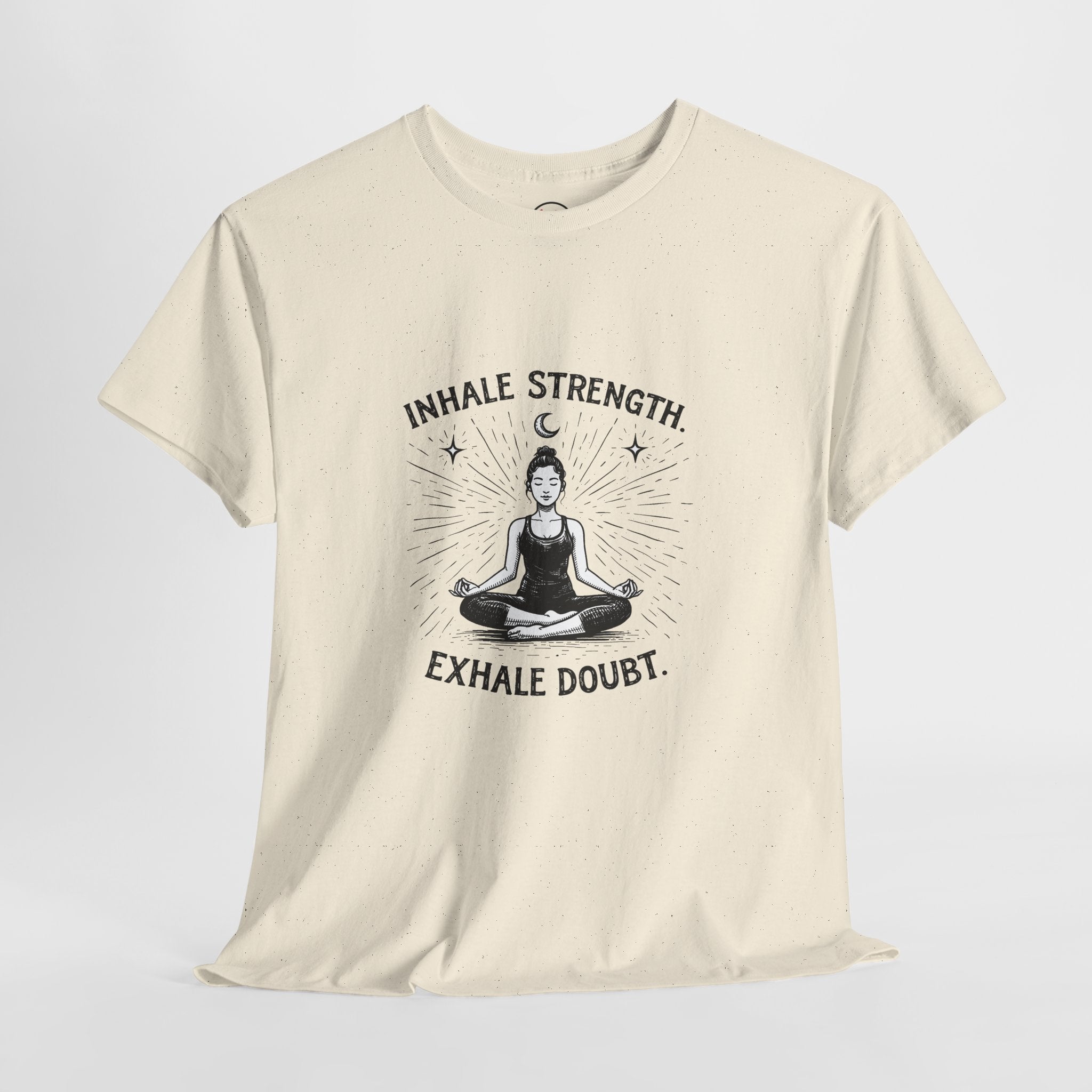 Yoga T-Shirt — "Inhale Strength, Exhale Doubt" Workout Tee