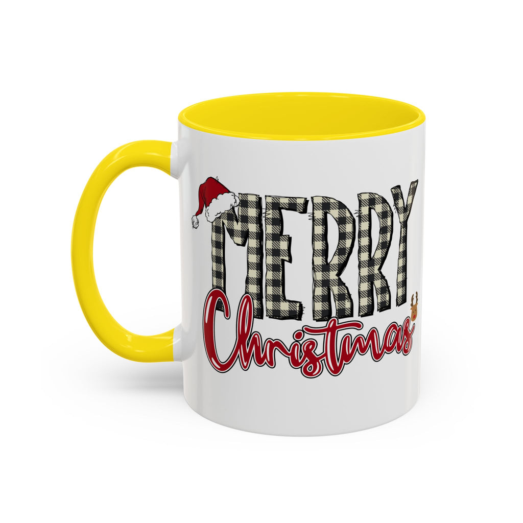 Merry Christmas Plaid Accent Coffee Mug (11/15oz)