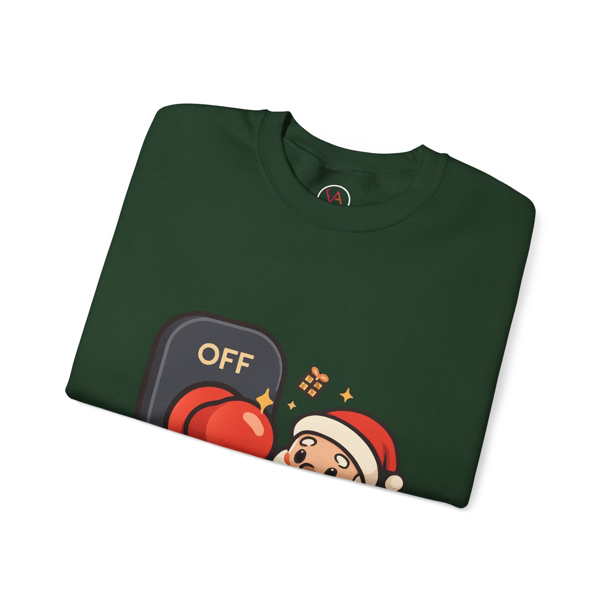 Santa’s Magic Button Holiday Sweatshirt