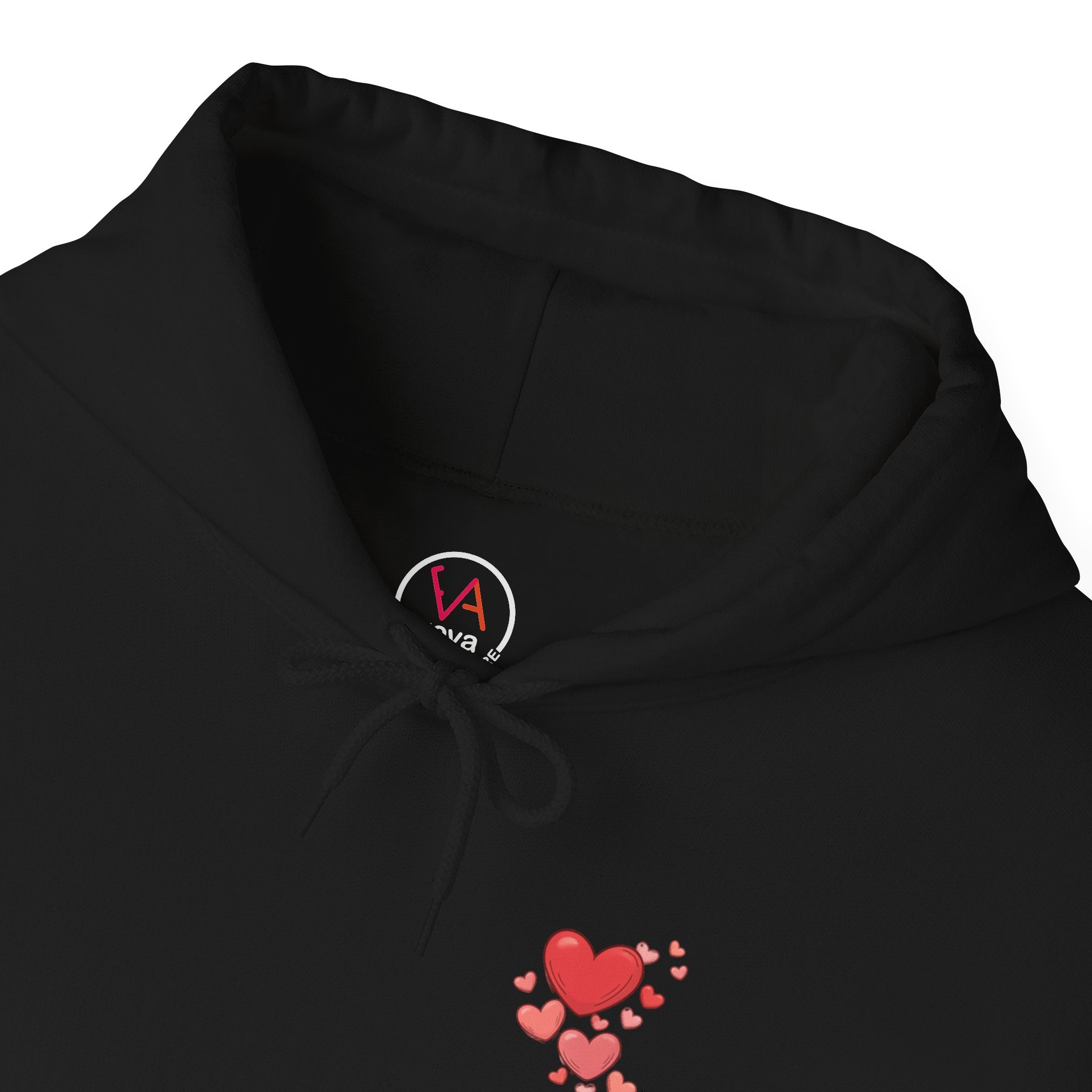 Tiny Heart Chest Patch Hoodie | tiny heart design, valentine doodle
