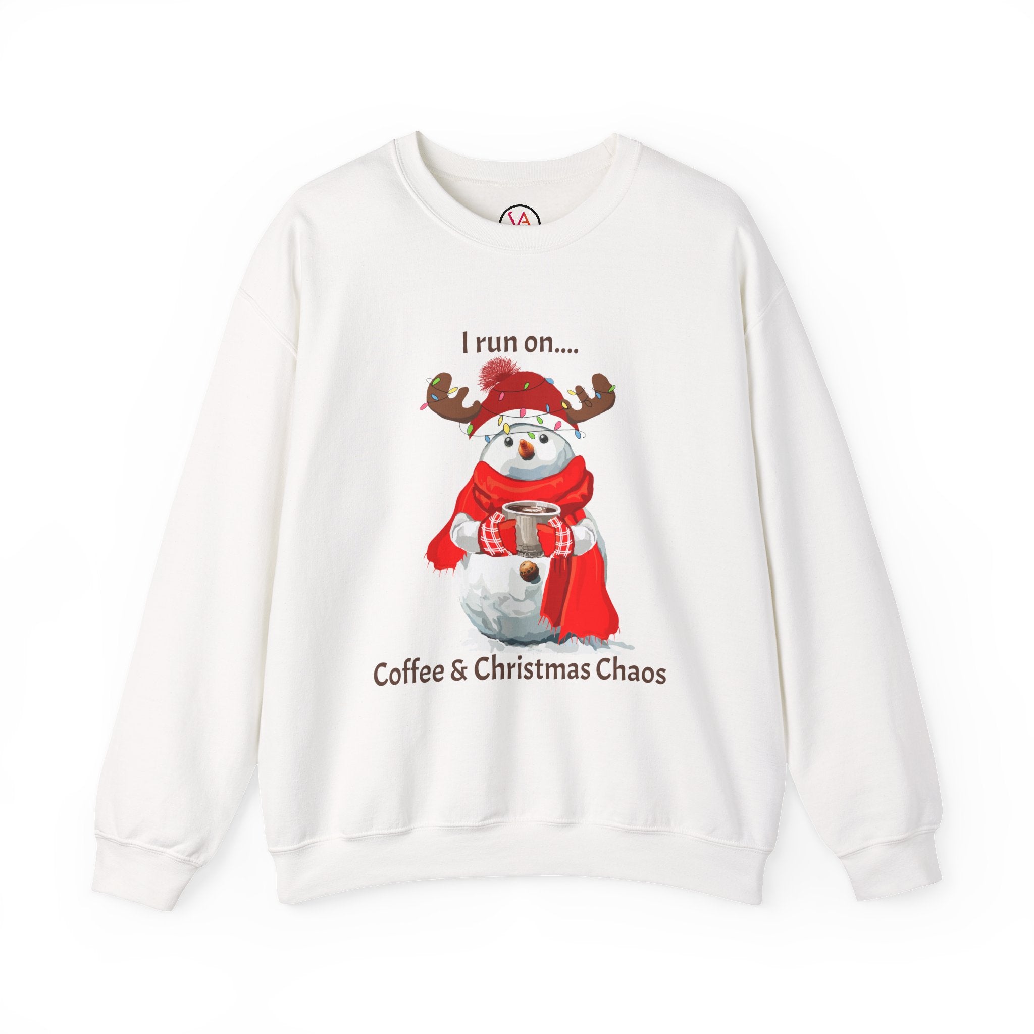 Coffee & Christmas Chaos Snowman Sweatshirt