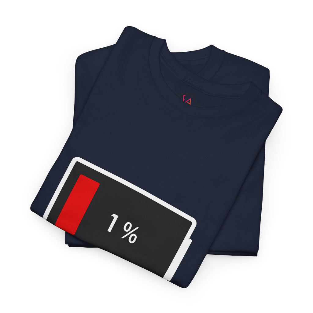 Low Battery Icon Unisex Cotton T-Shirt