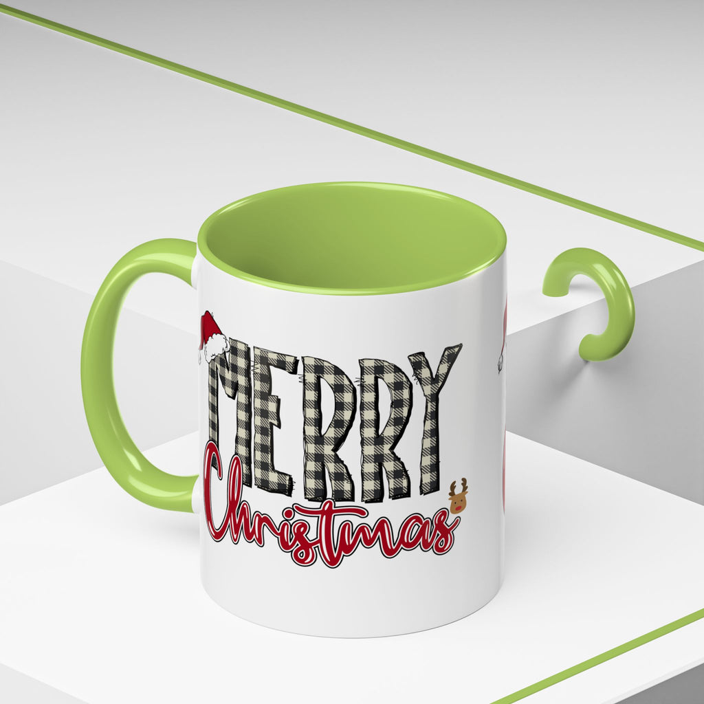 Merry Christmas Plaid Accent Coffee Mug (11/15oz)