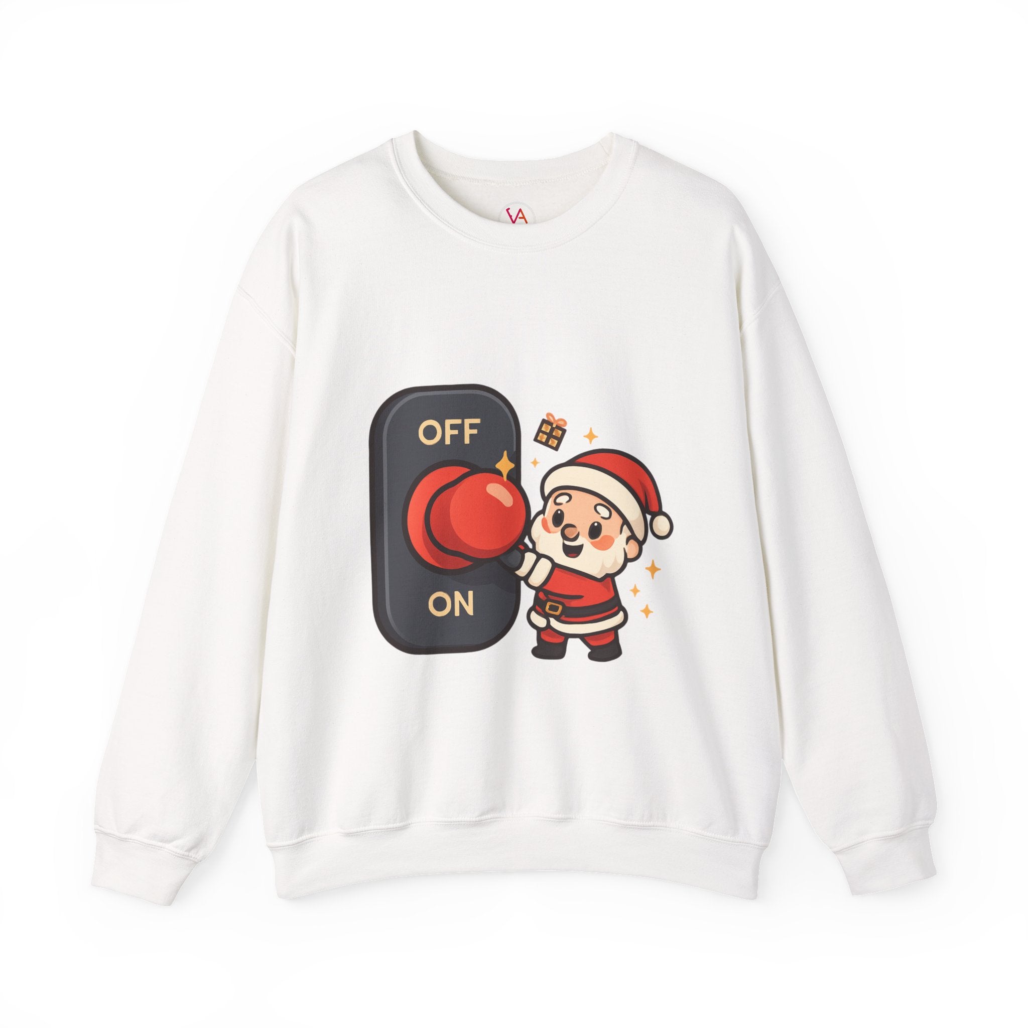Santa’s Magic Button Holiday Sweatshirt