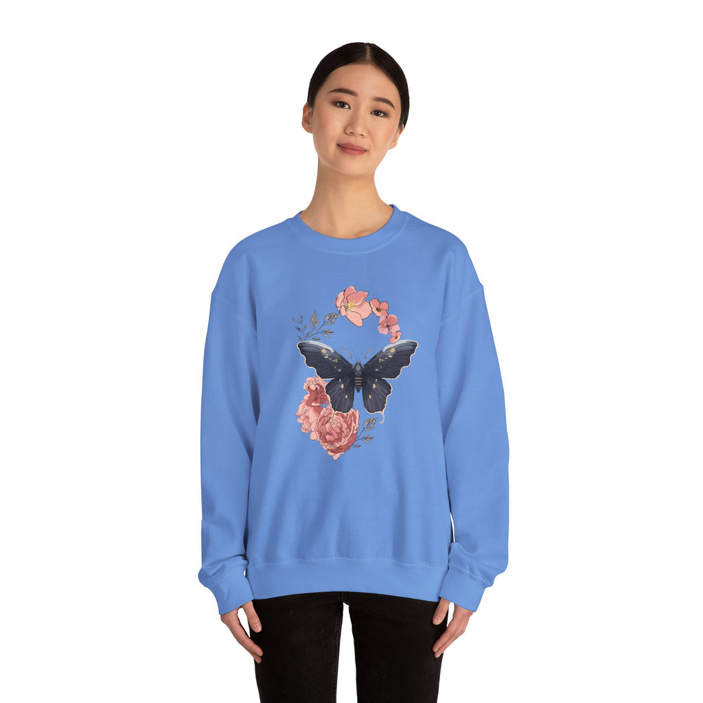 Cozy Unisex  Butterfly Floral Sweatshirt
