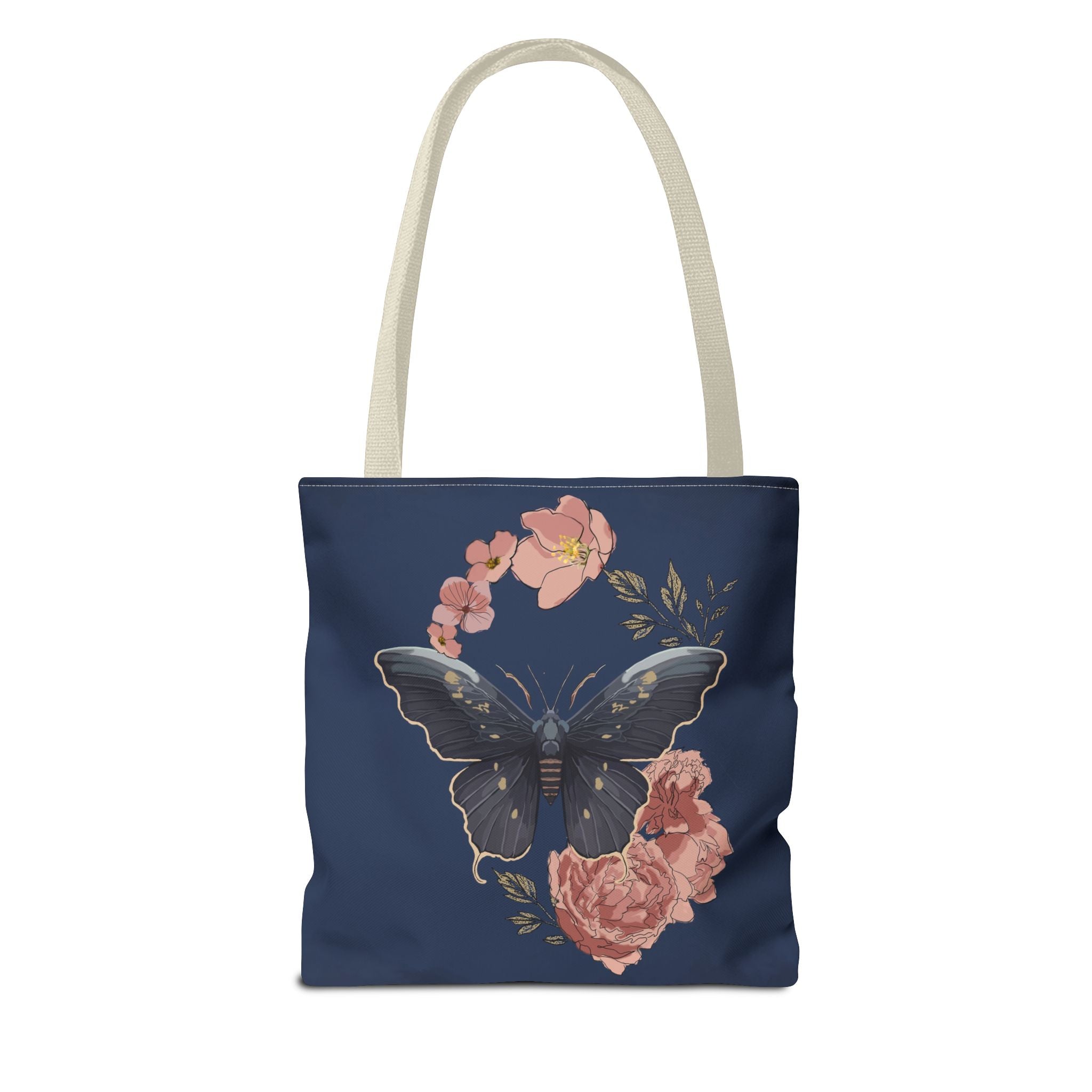 Floral Butterfly Tote Bag