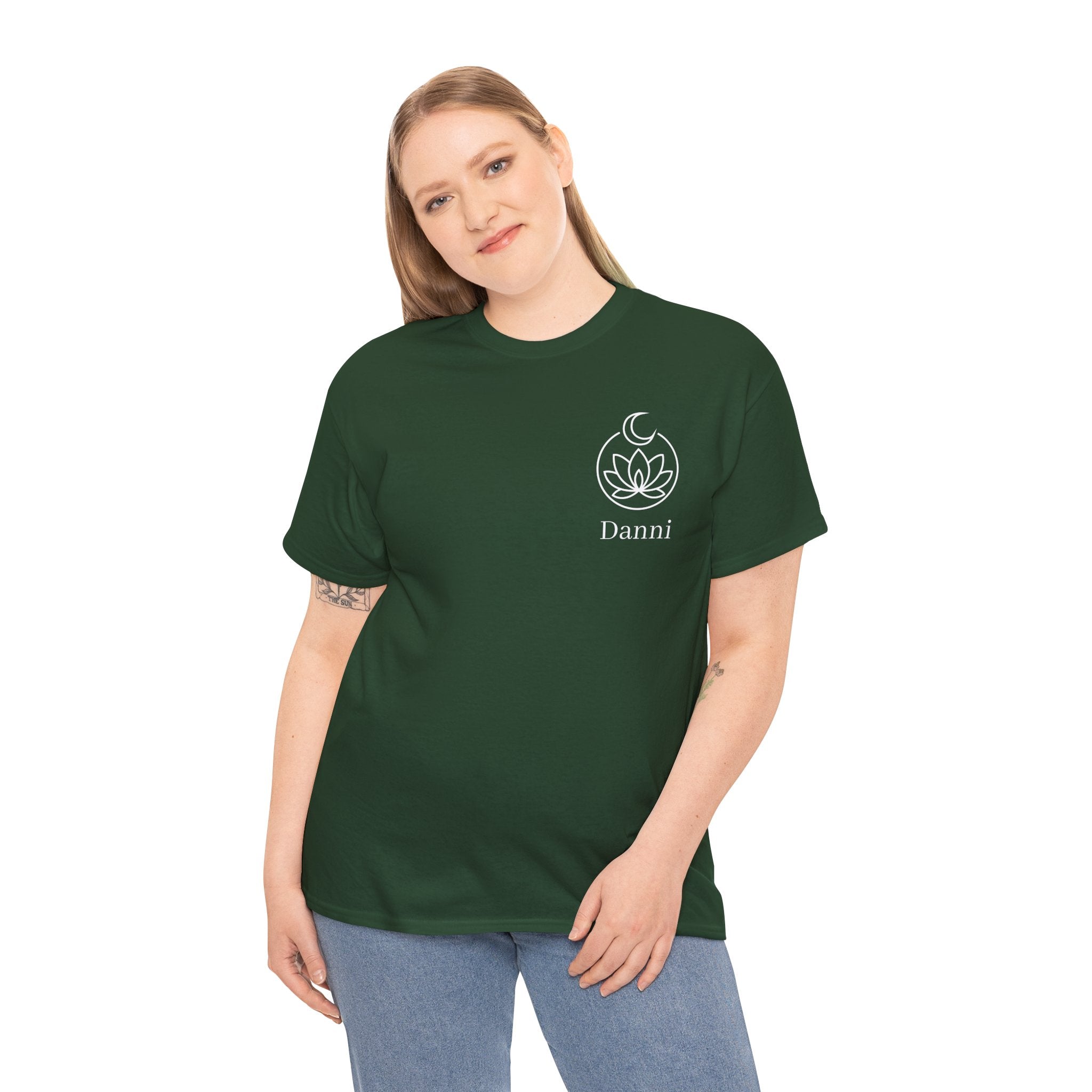 Sacred Salon & Spa - Forest Green - RoundNeck - Design3