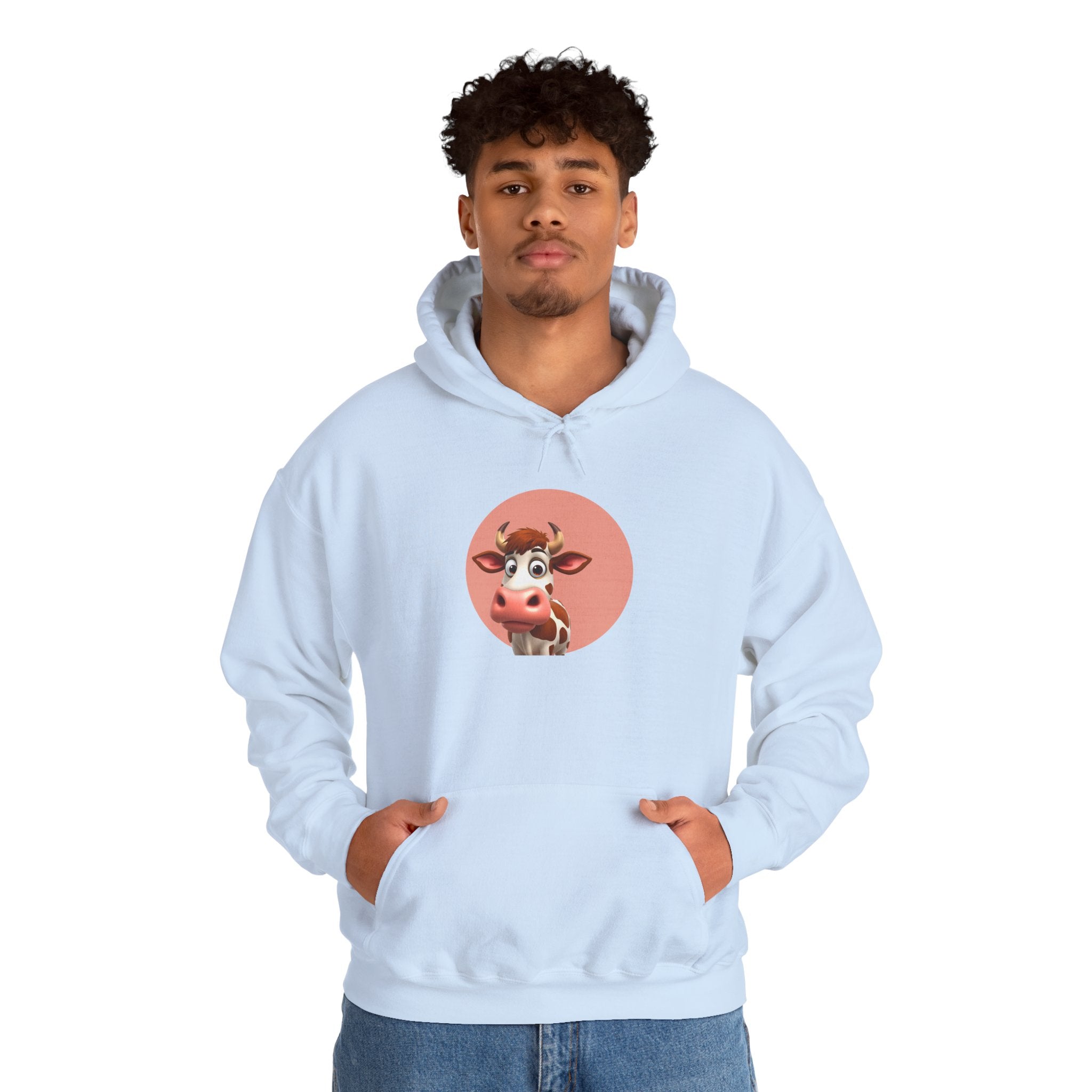 Adorable Cute Animated Cow Unisex Hoodie