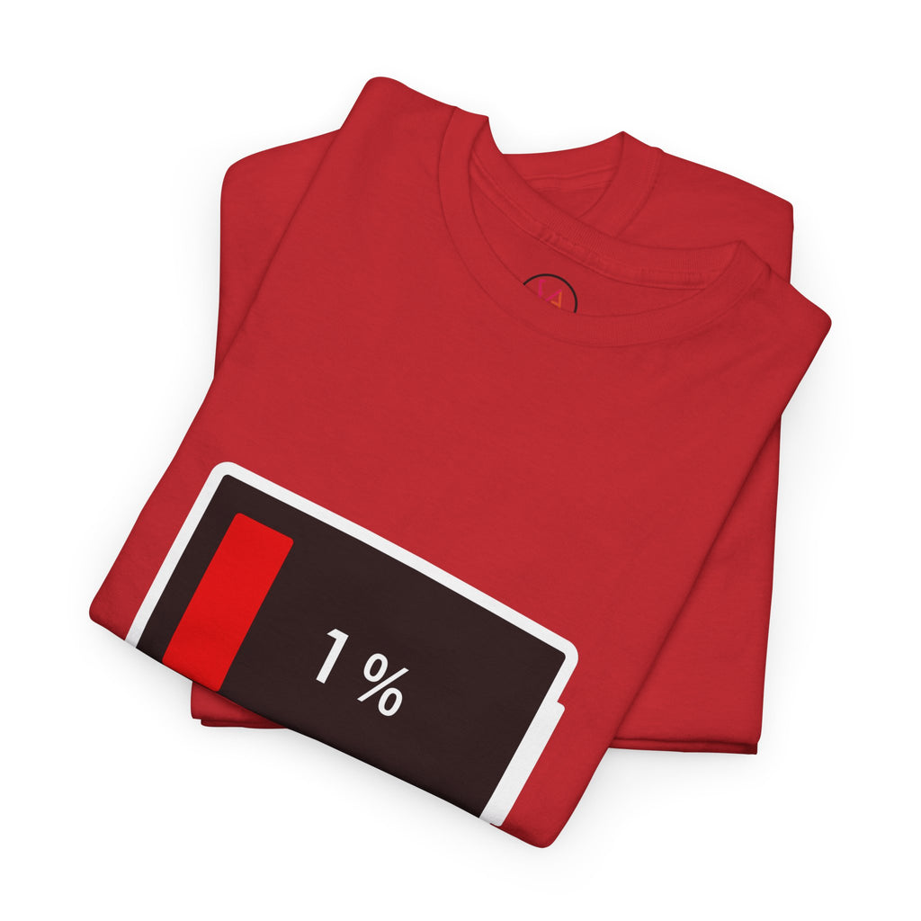 Low Battery Icon Unisex Cotton T-Shirt
