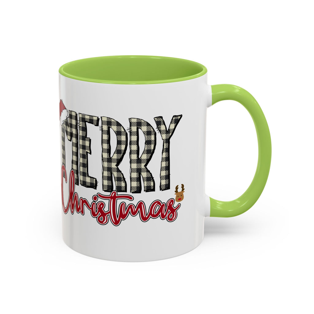 Merry Christmas Plaid Accent Coffee Mug (11/15oz)