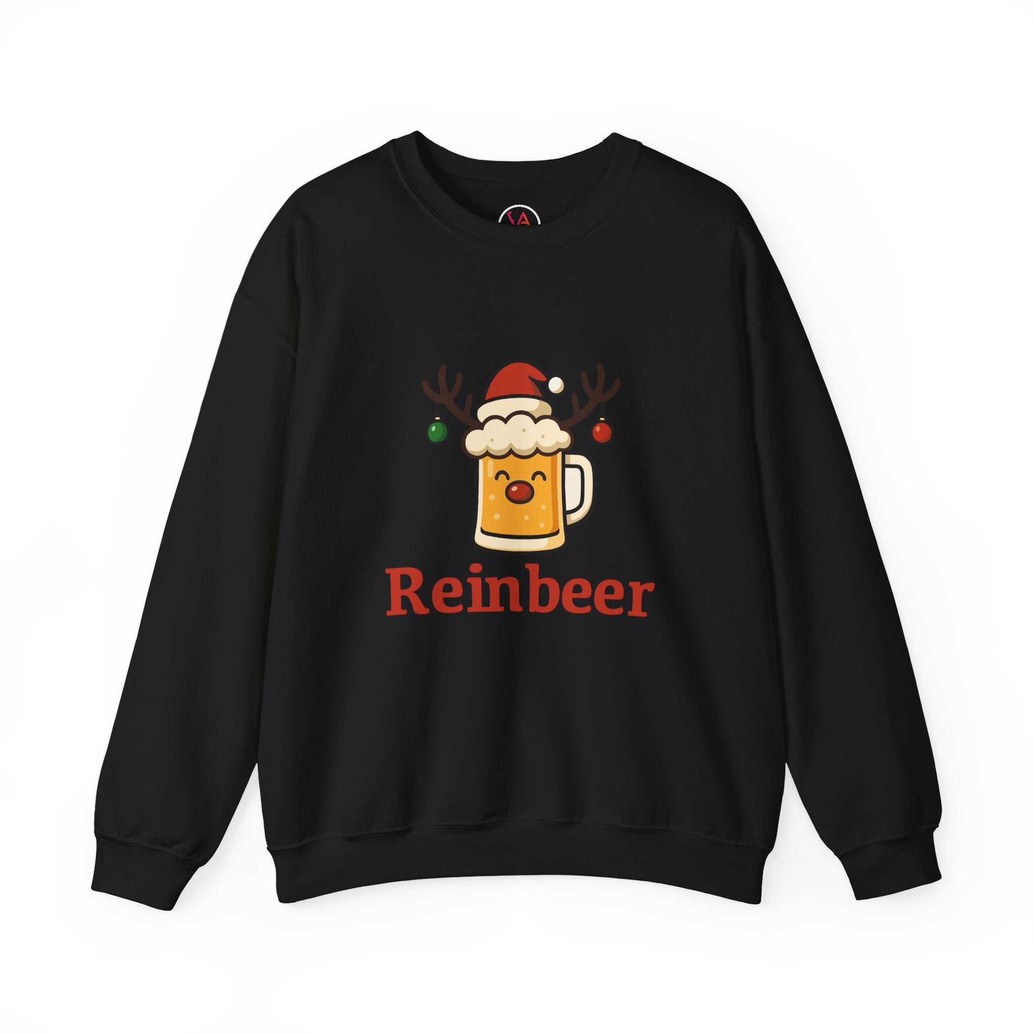 Christmas Reindeer Beer Sweatshirt — Festive Holiday Crewneck