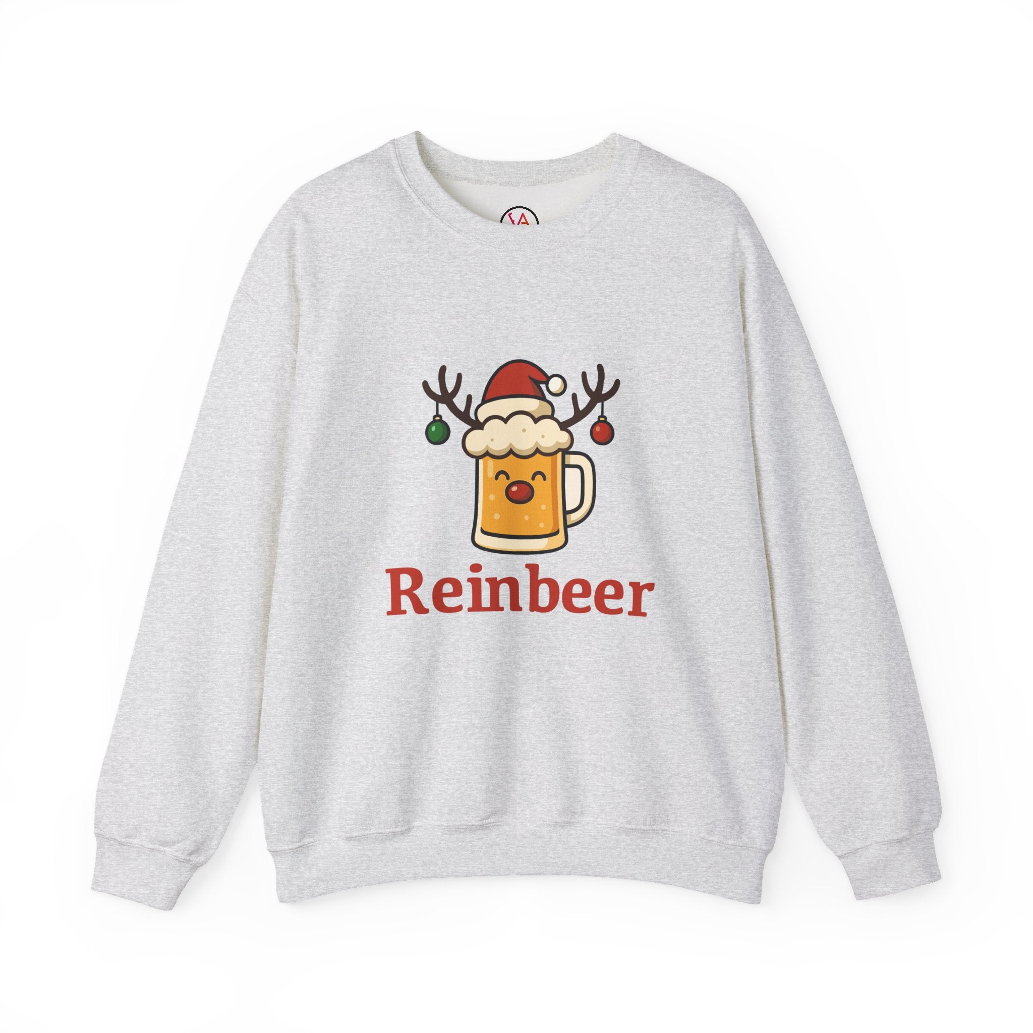 Christmas Reindeer Beer Sweatshirt — Festive Holiday Crewneck