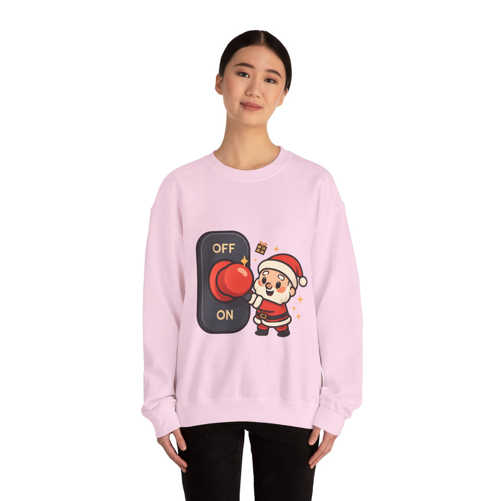 Santa’s Magic Button Holiday Sweatshirt