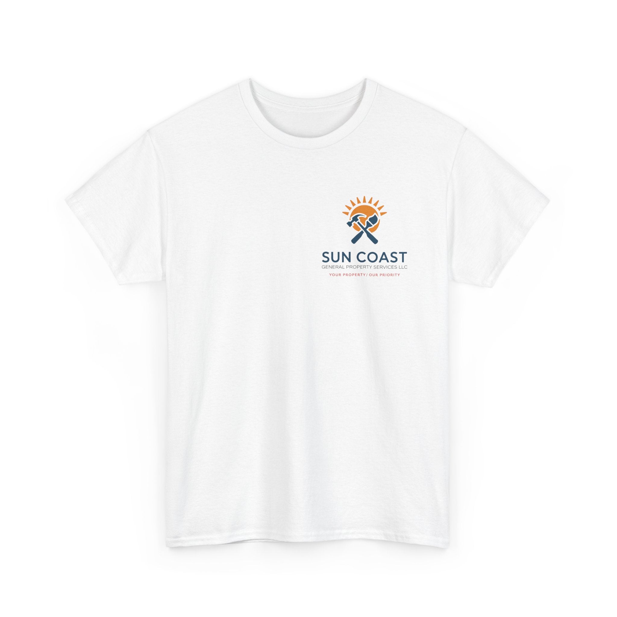 Sun Coast Property Services Logo Tee — Front Approved Design