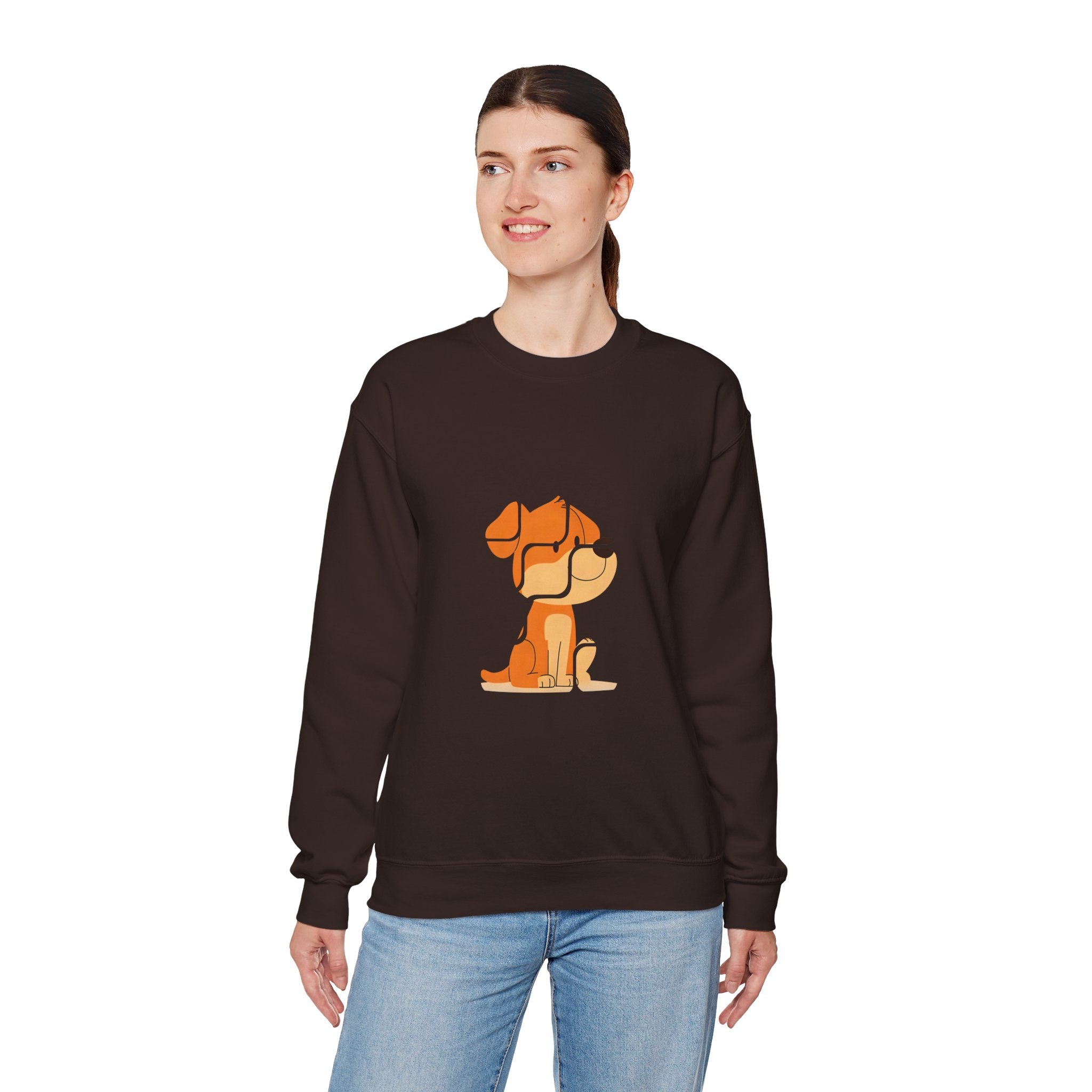 Cute Retro Dog Crewneck Unisex Sweatshirt