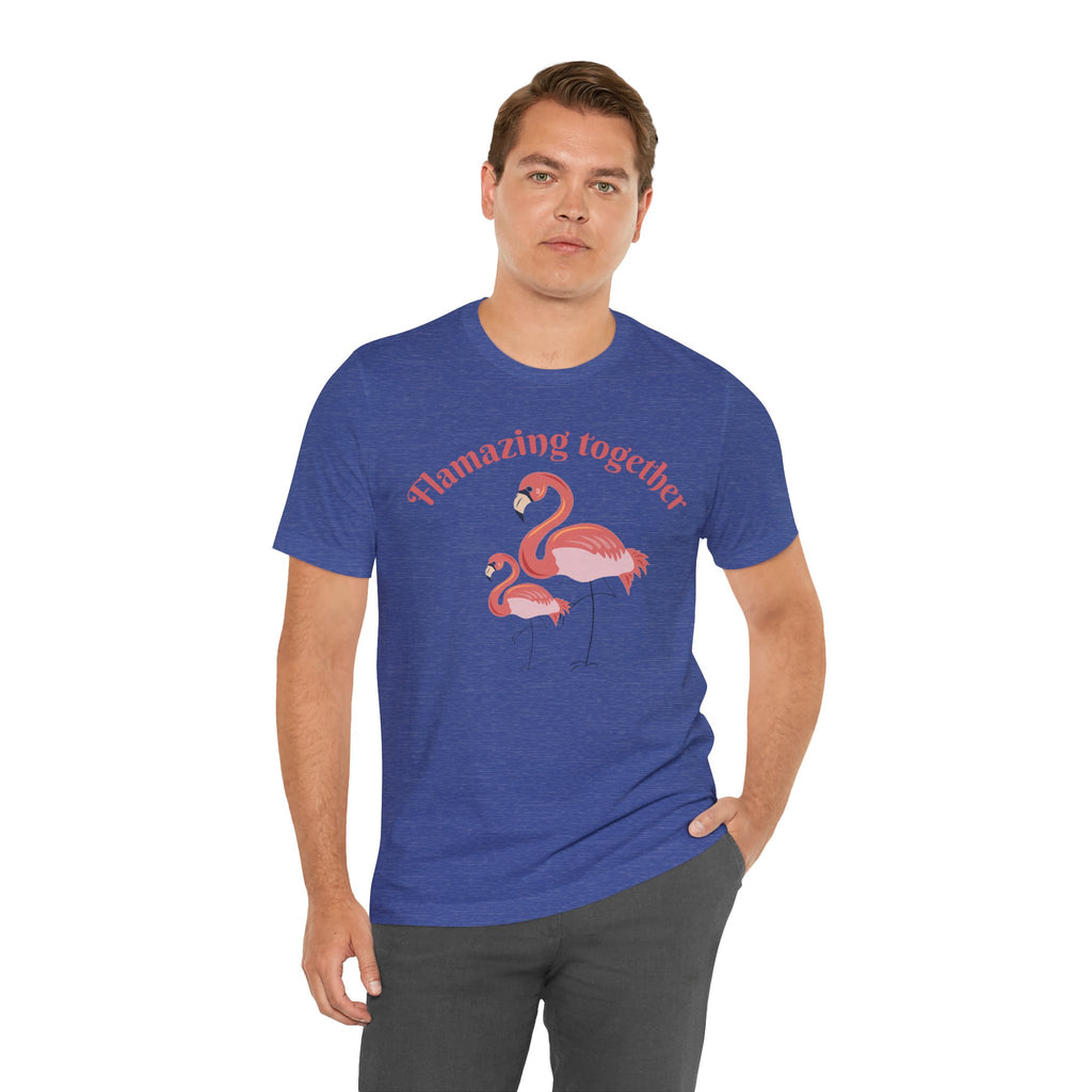 Flamingo Printed Unisex 100% Cotton T-Shirt