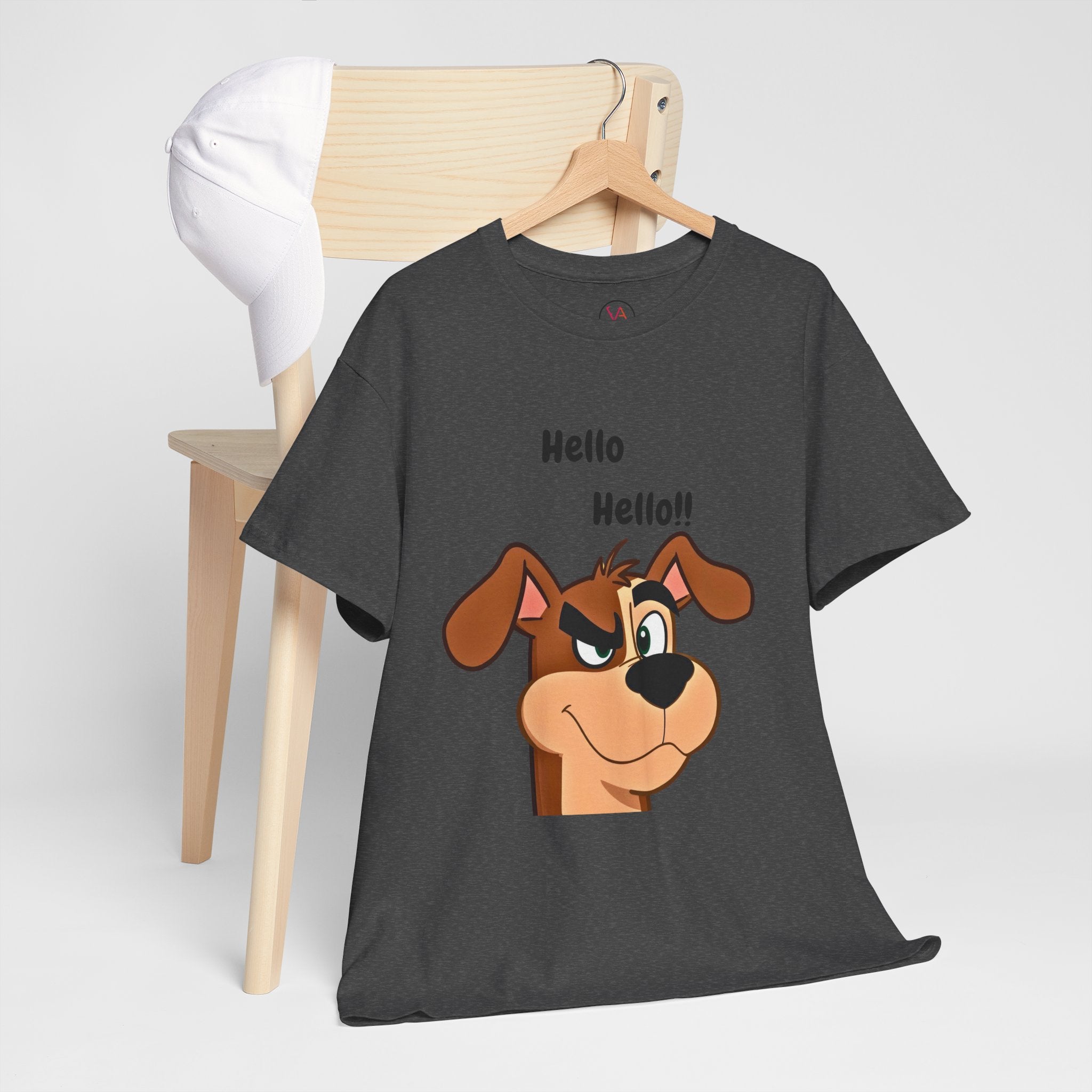 Hello Hello! Smirking Dog Unisex T-Shirt