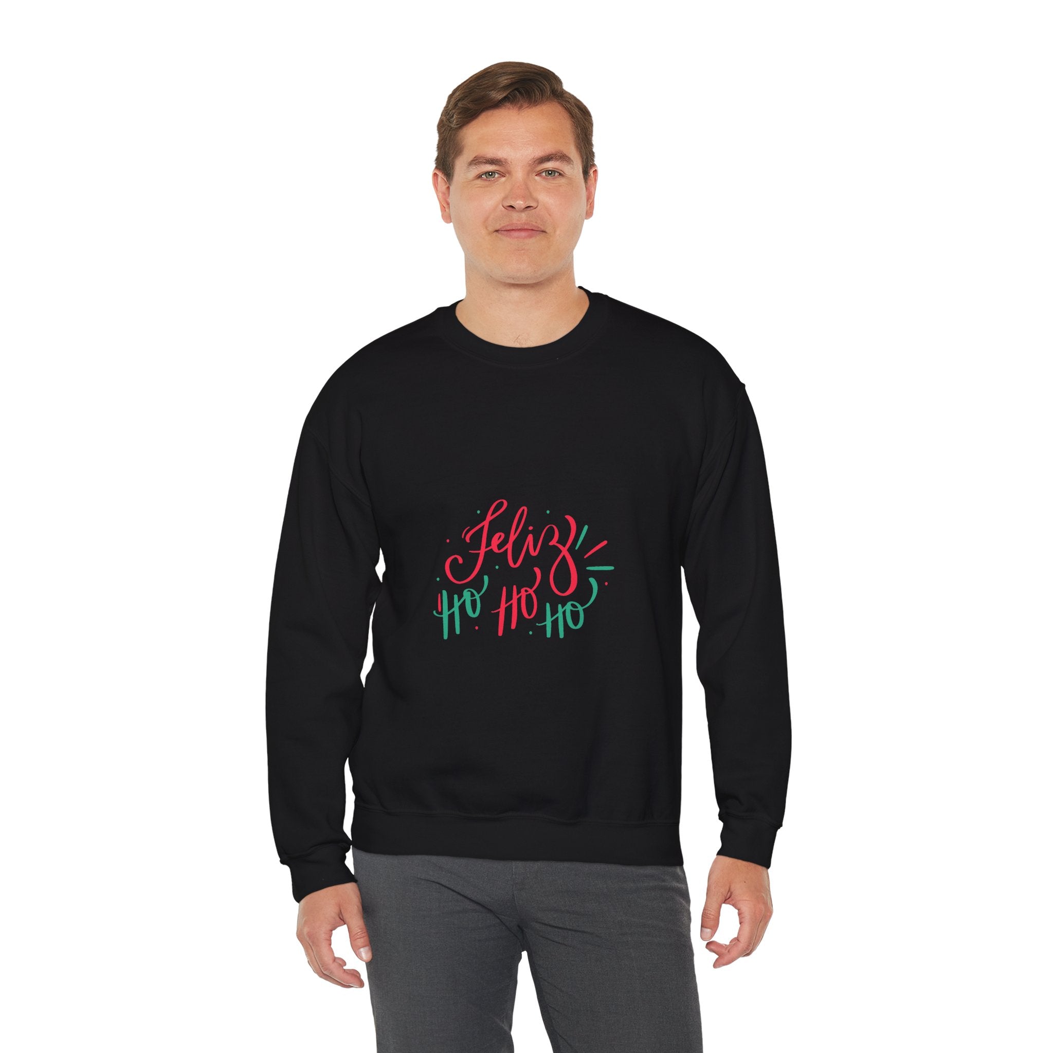 Christmas Ho Ho Ho Crewneck Sweatshirt — Festive Holiday Sweatshirt