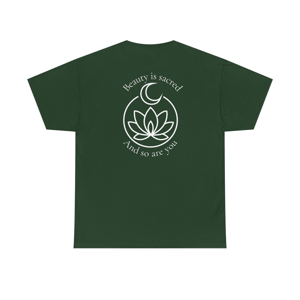 Sacred Salon & Spa - Forest Green - RoundNeck - Design2