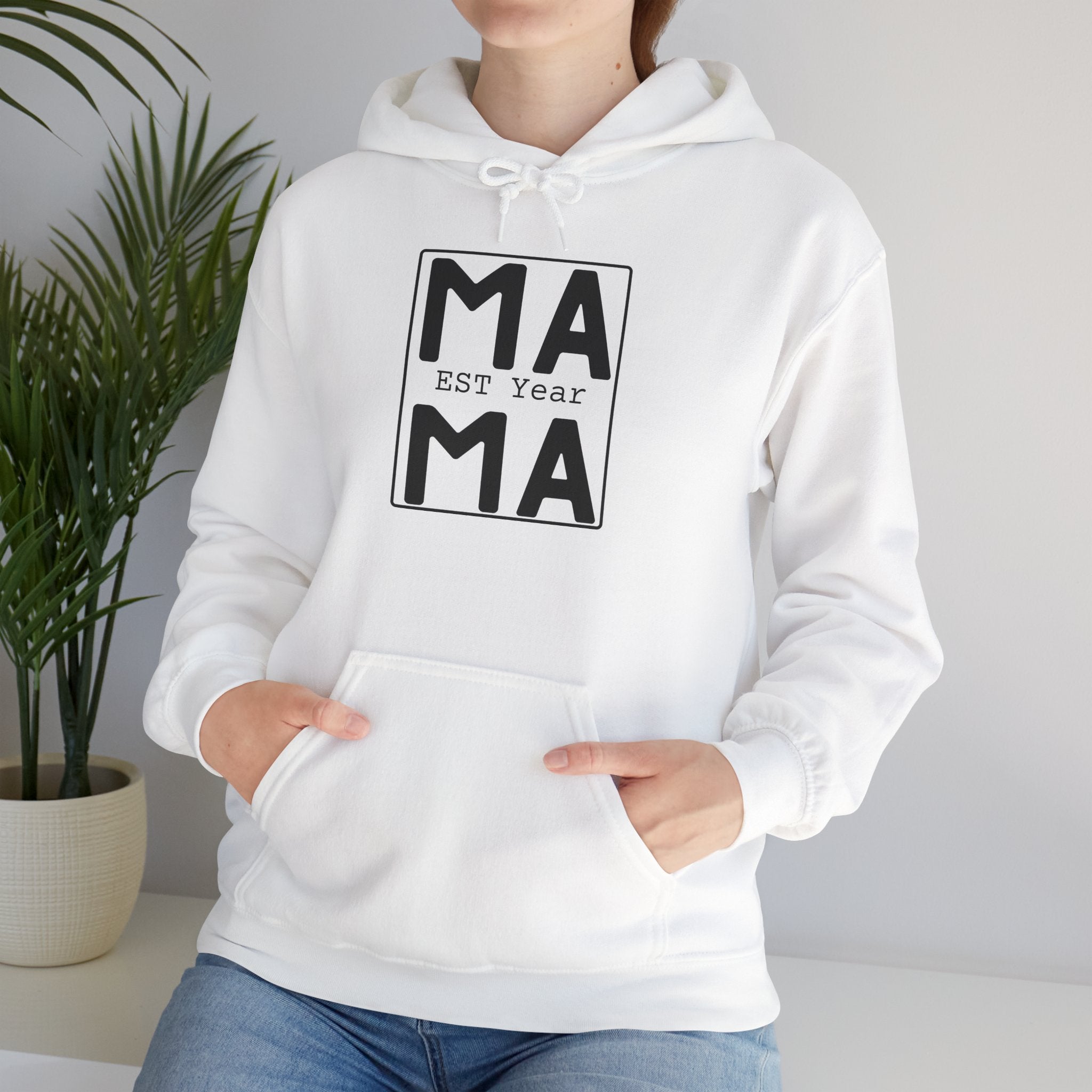 Mama Est. Year Personalized Hoodie — Add Your Year