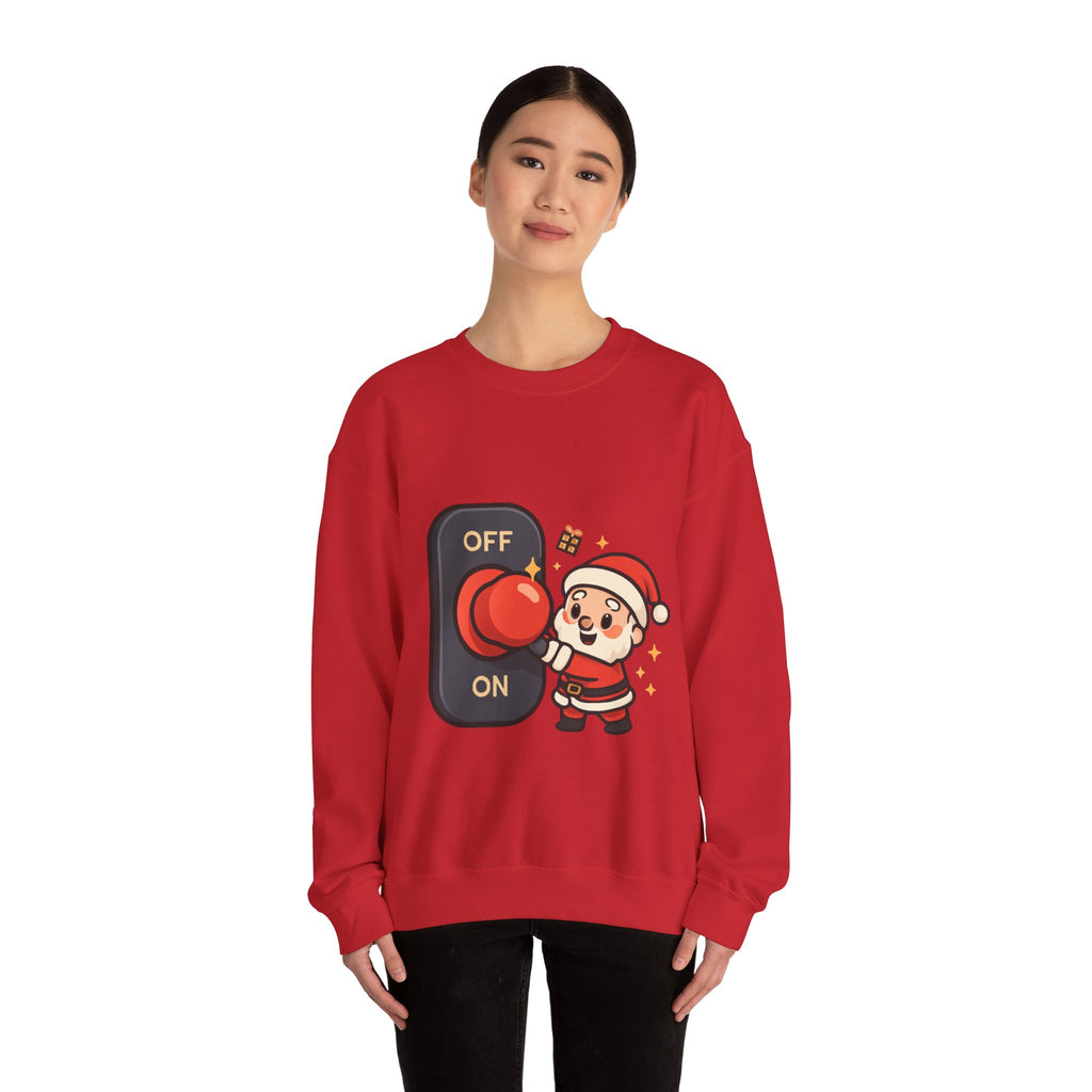 Santa’s Magic Button Holiday Sweatshirt