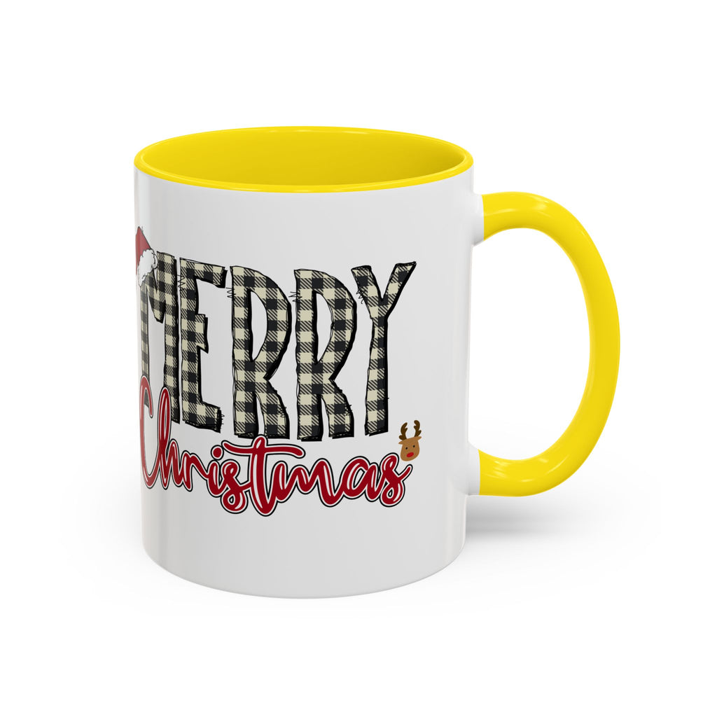 Merry Christmas Plaid Accent Coffee Mug (11/15oz)