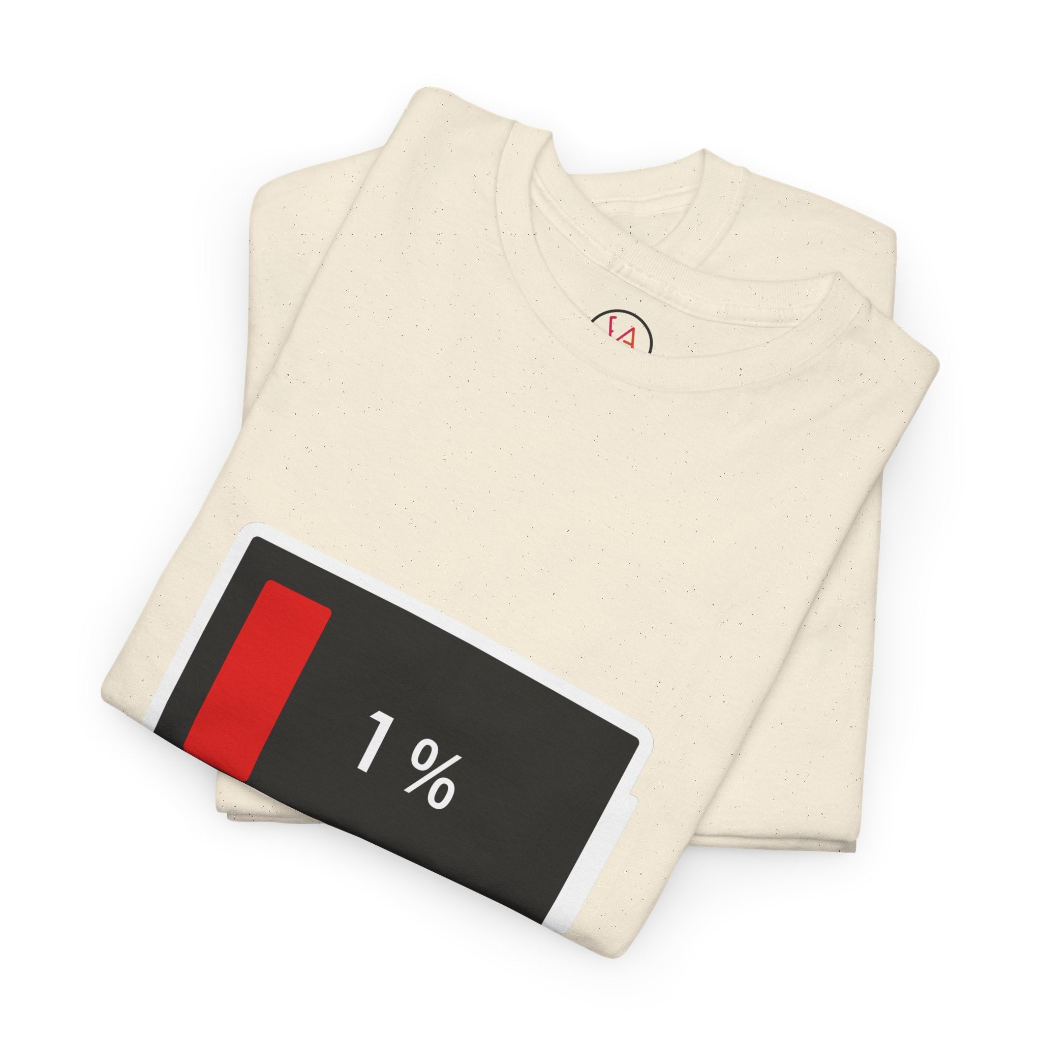 Low Battery Icon Unisex Cotton T-Shirt