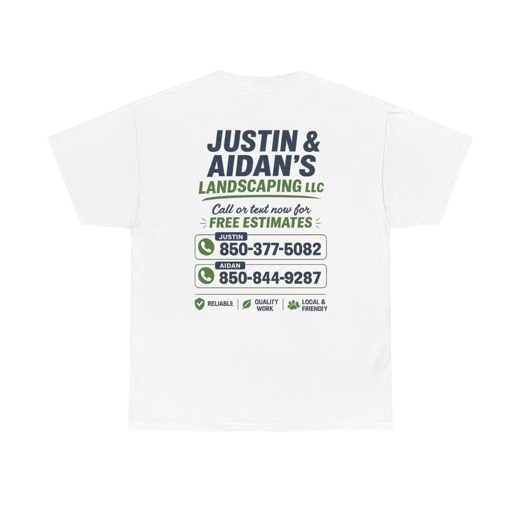 Justin & Aidan's T-Shirts - Front & Back Print